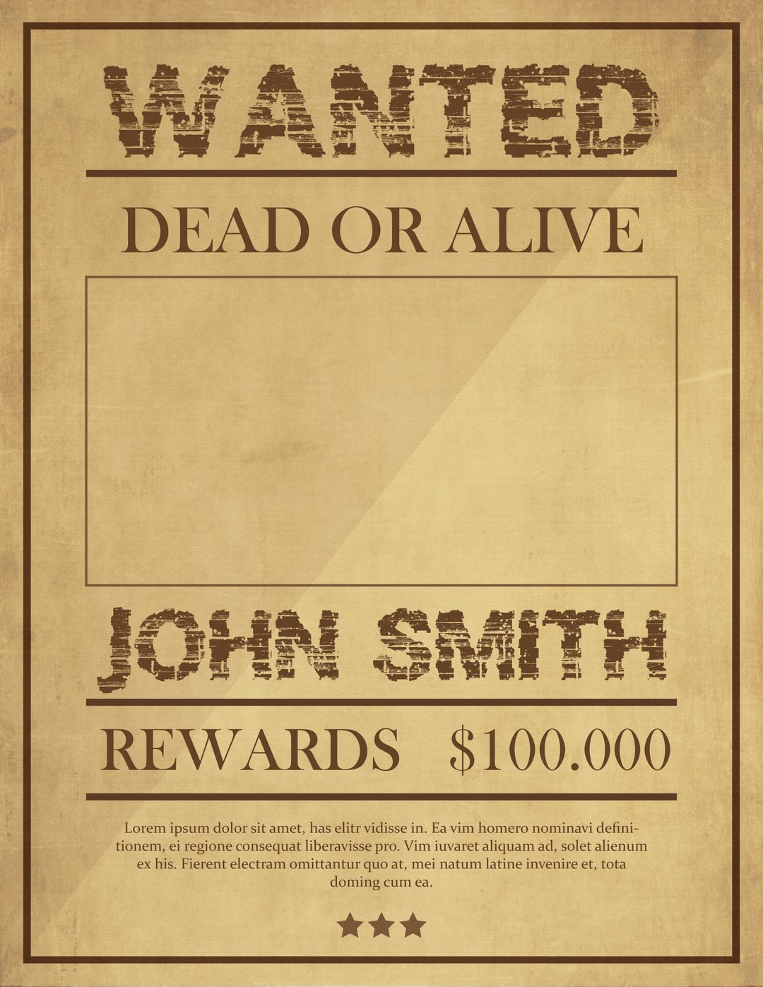 Free Wanted Poster Templates (GDocs, Adobe, Word) - WordLayouts