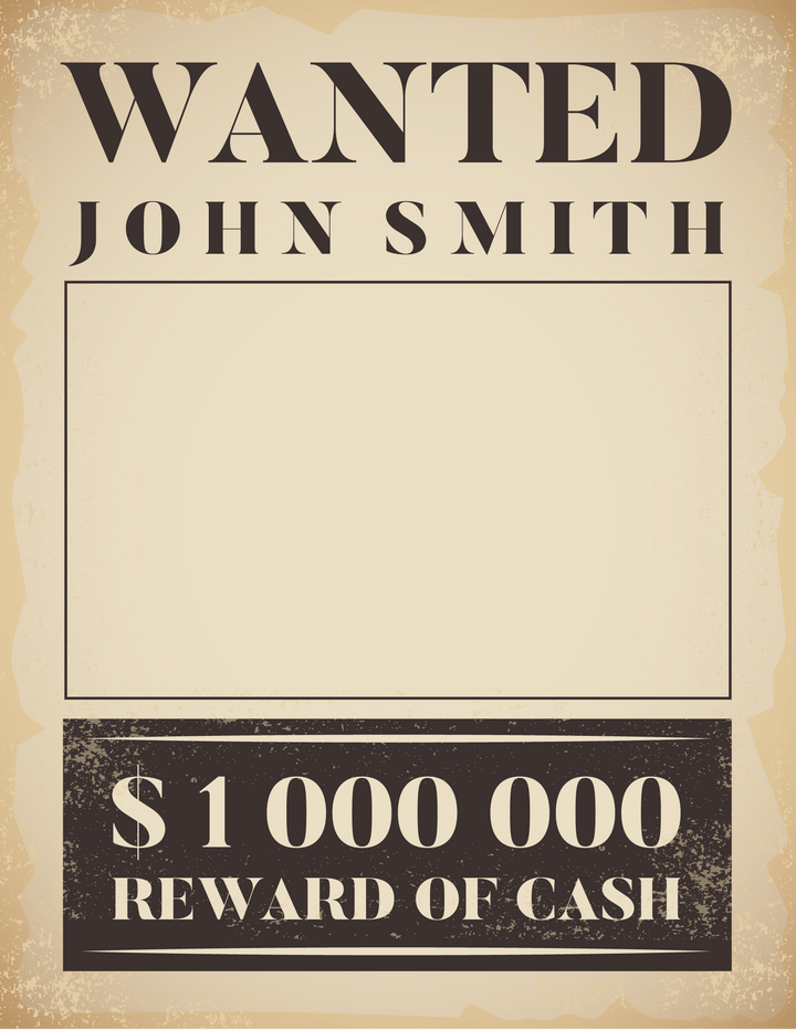 Free Wanted Poster Templates (GDocs, Adobe, Word) - WordLayouts