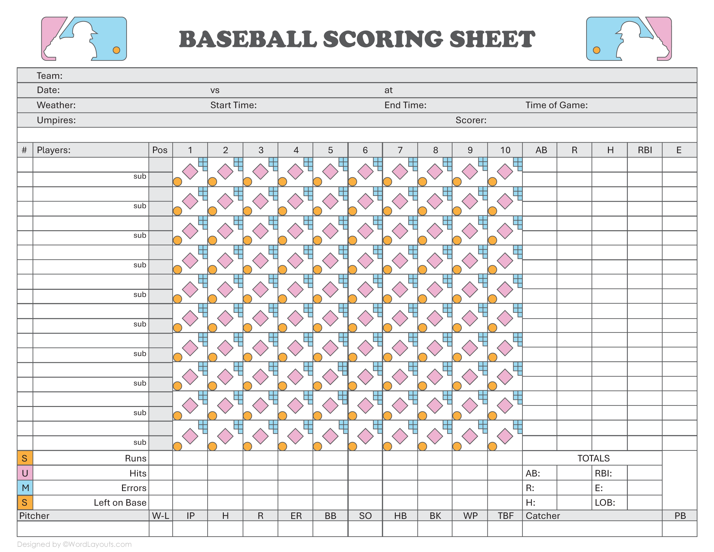 Whimsical Baseball Scoring Card WordLayouts whimsical-baseball-scoring-card-wordlayouts