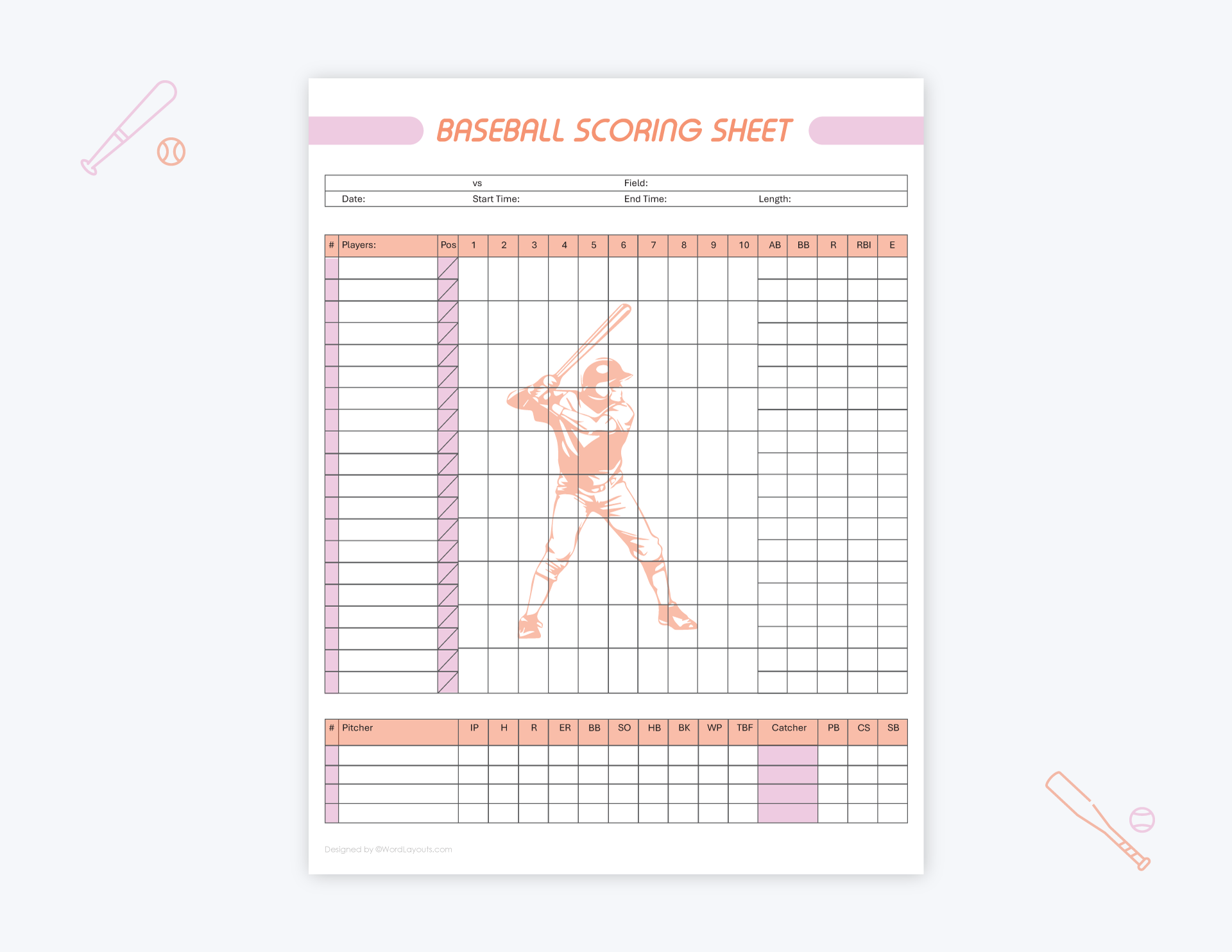 Score Sheets - WordLayouts