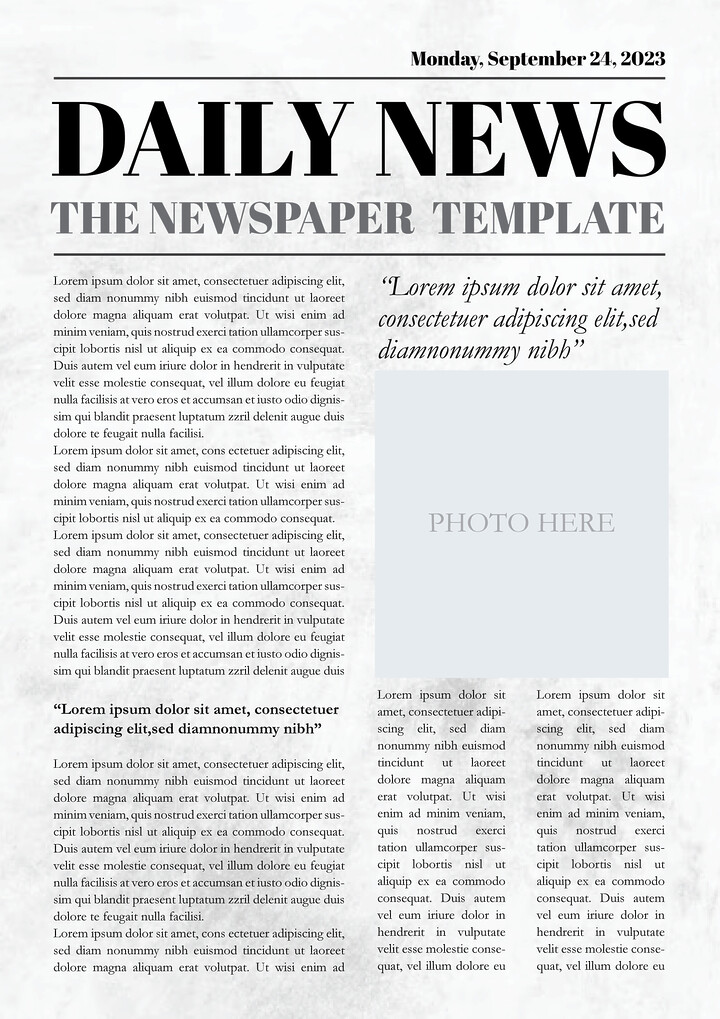 Free Newspaper Templates - Download or Edit Online