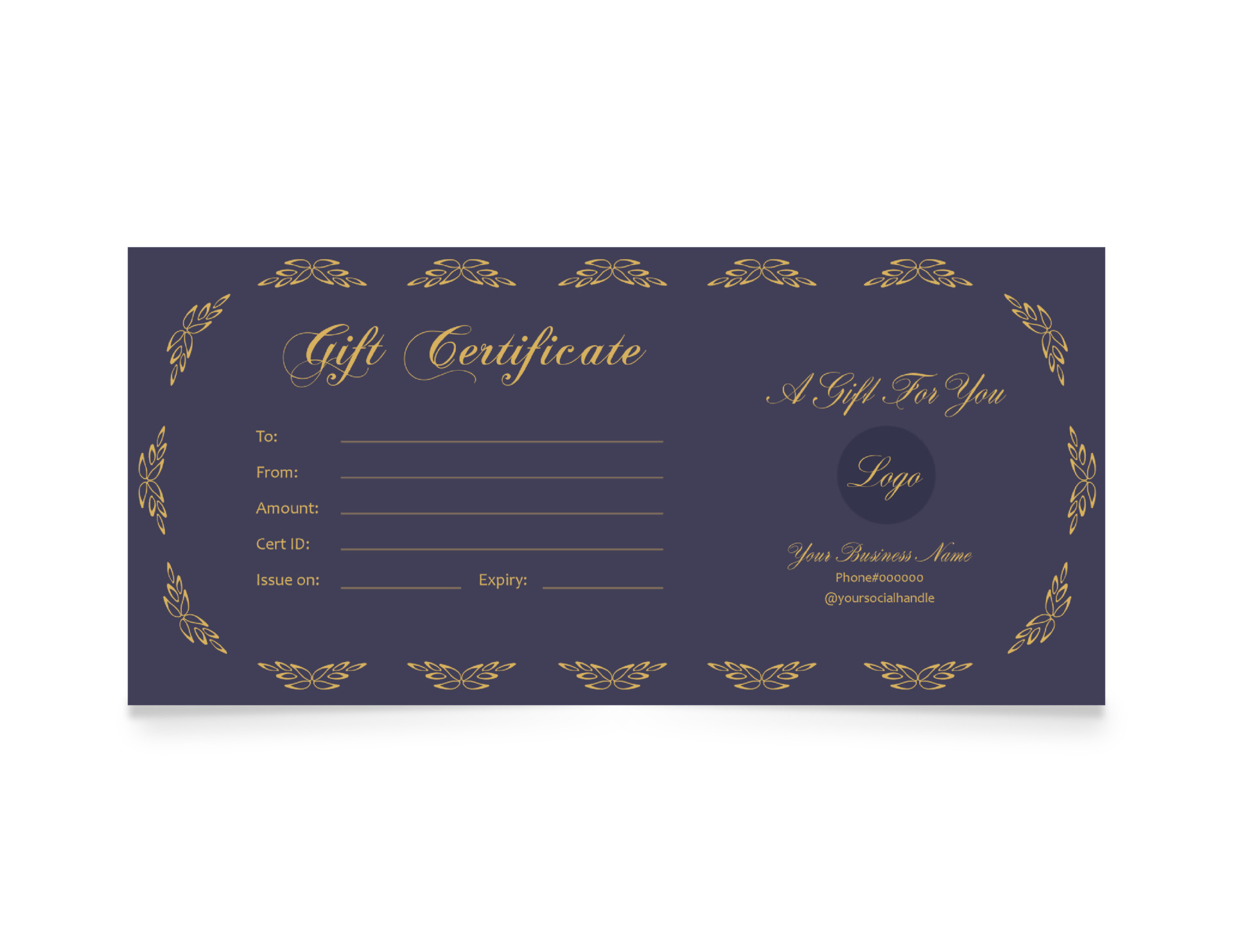 free-gift-certificate-templates-edit-online-print-wordlayouts for Free Printable Gift Certificate Templates No Download Free Gift Certificate Templates (Edit Online & Print) - WordLayouts for Free Printable Gift Certificate Templates No Download
