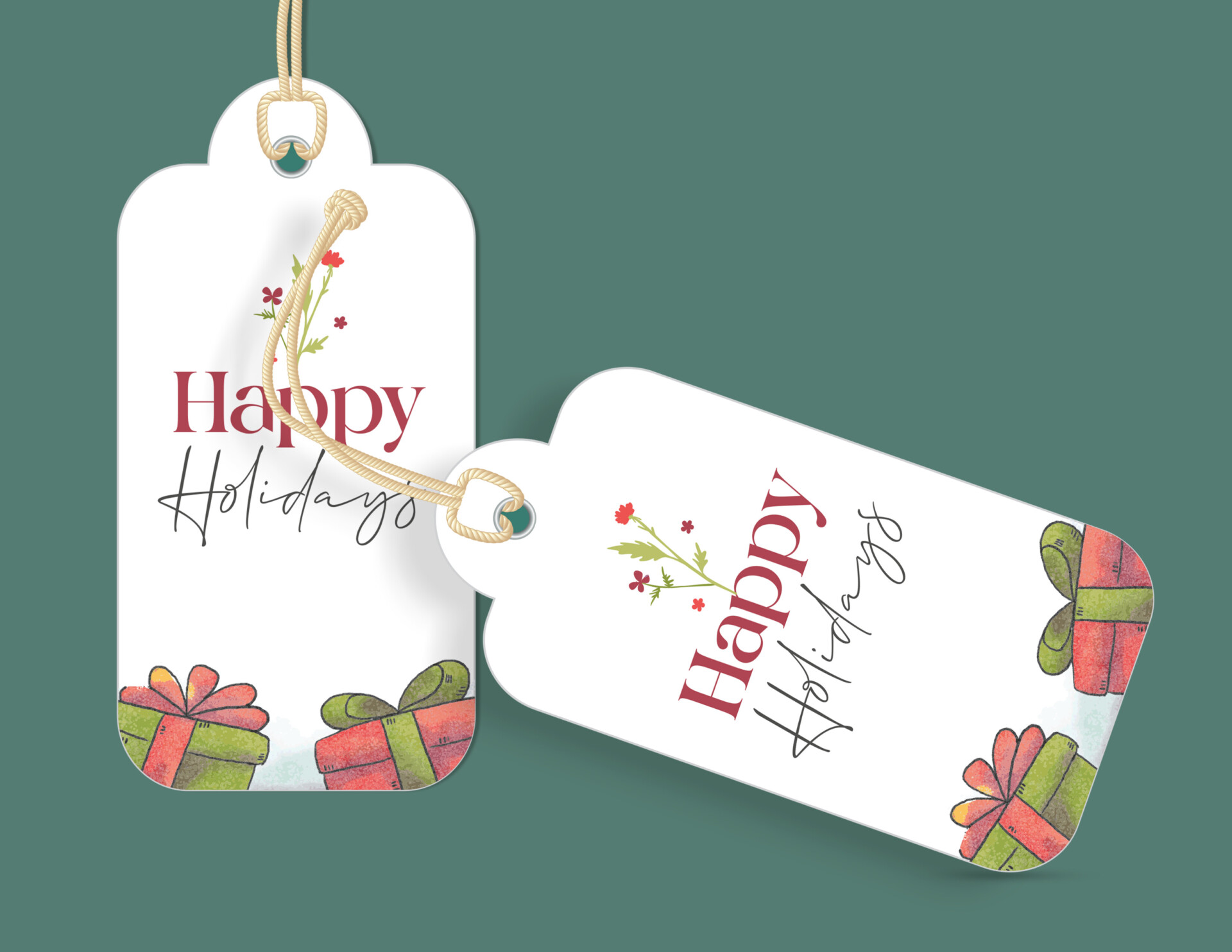 holly-jolly-happy-holidays-gift-tags-wordlayouts for Free Printable Customizable Gift Tags Holly Jolly 'Happy Holidays' Gift Tags - WordLayouts for Free Printable Customizable Gift Tags