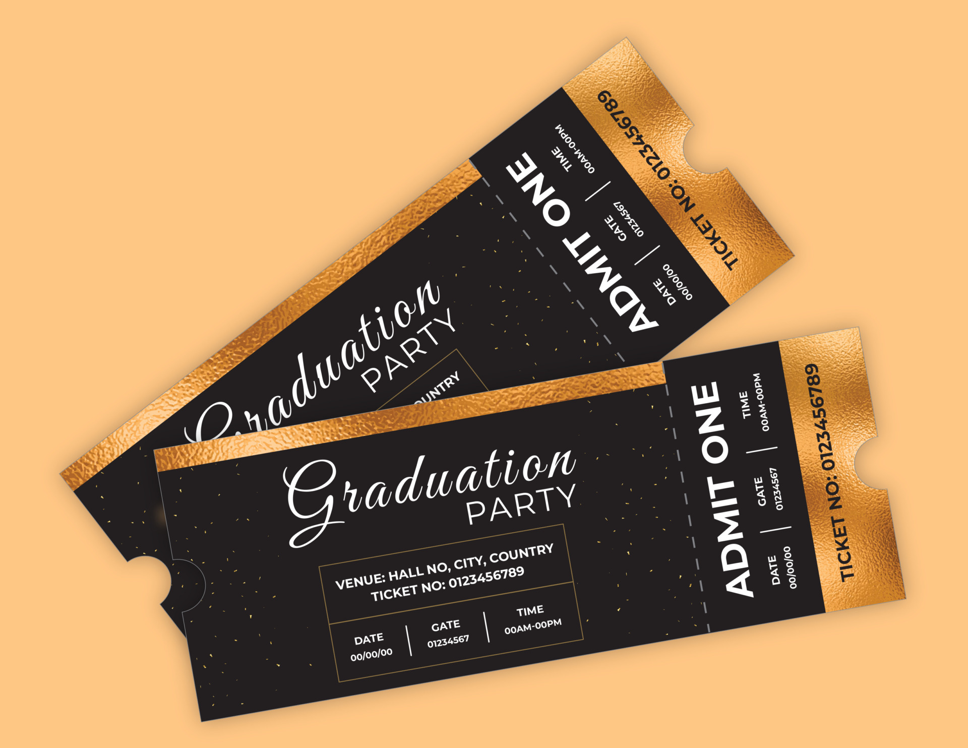 Graduation Ticket Template Printable