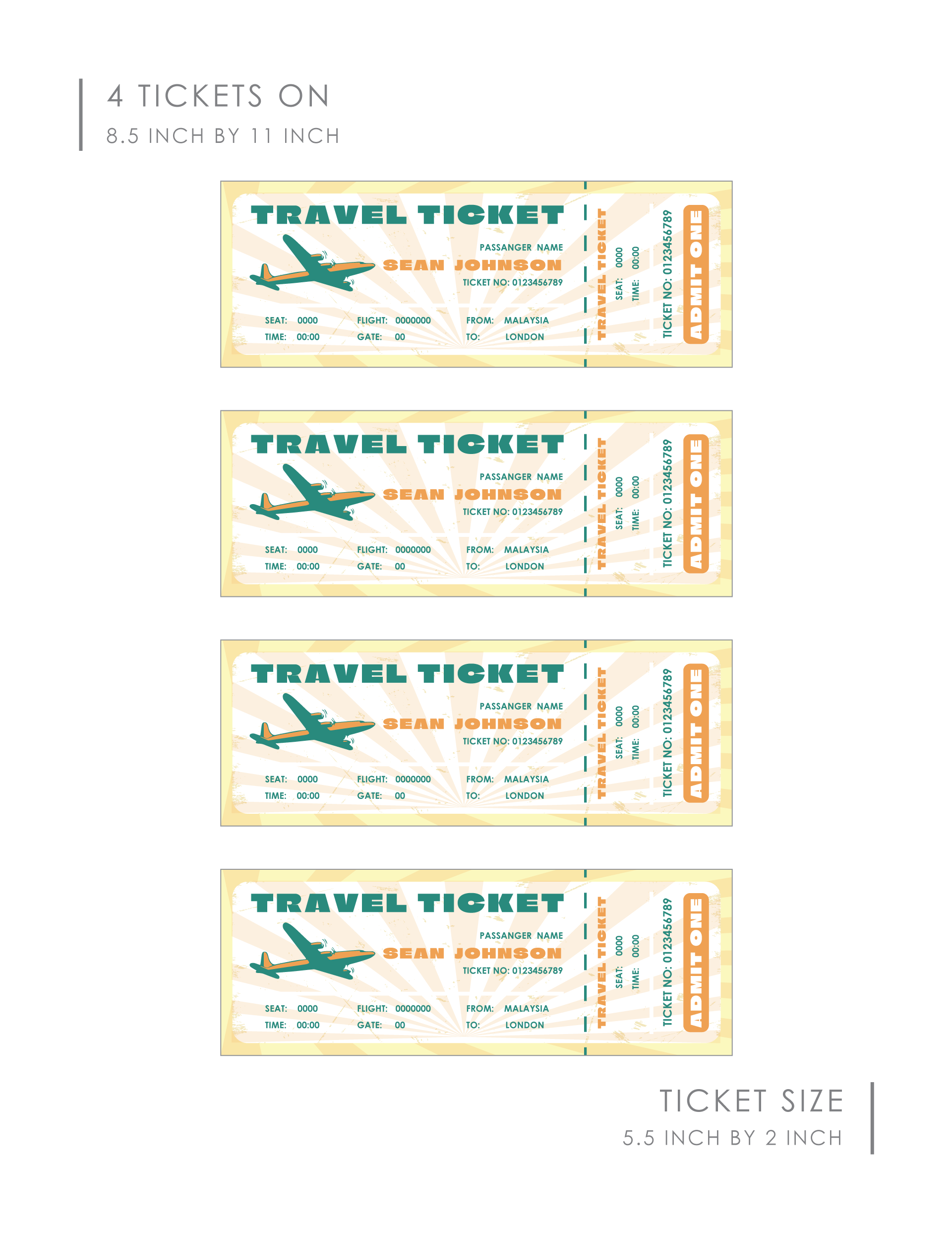 Global Explorer Airline Ticket - WordLayouts global-explorer-airline-ticket-wordlayouts