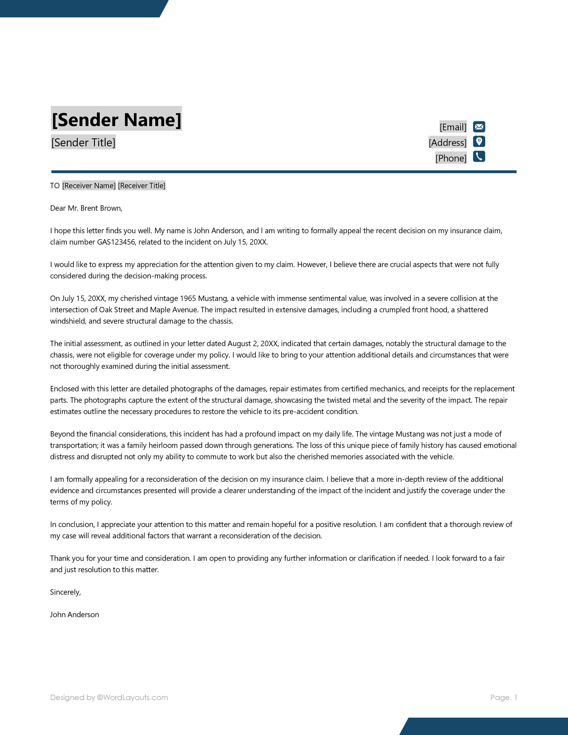 How to Write an Appeal Letter (With Examples) - WordLayouts