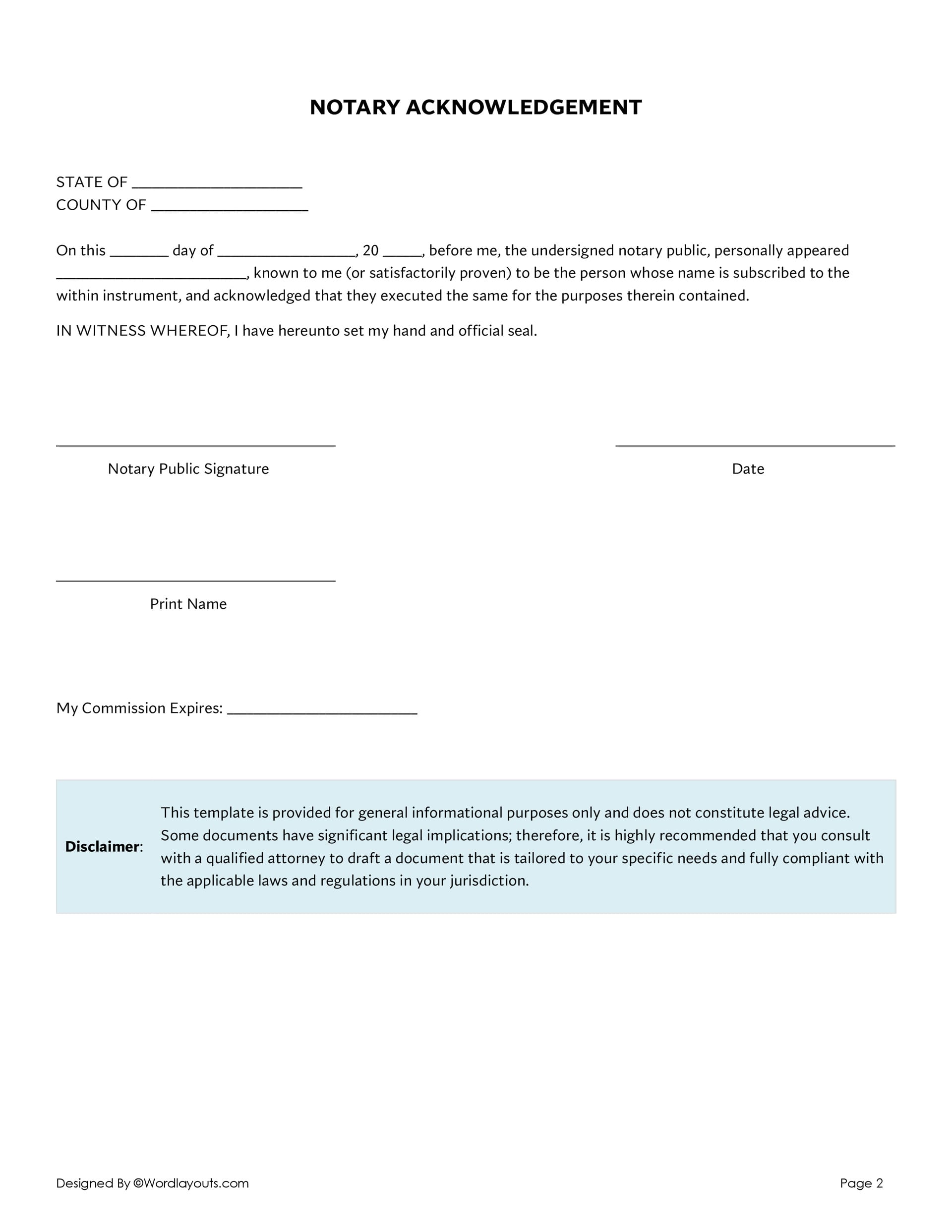 Free Gift Affidavit Template 02 - Fillable - Google Docs - Page 02
