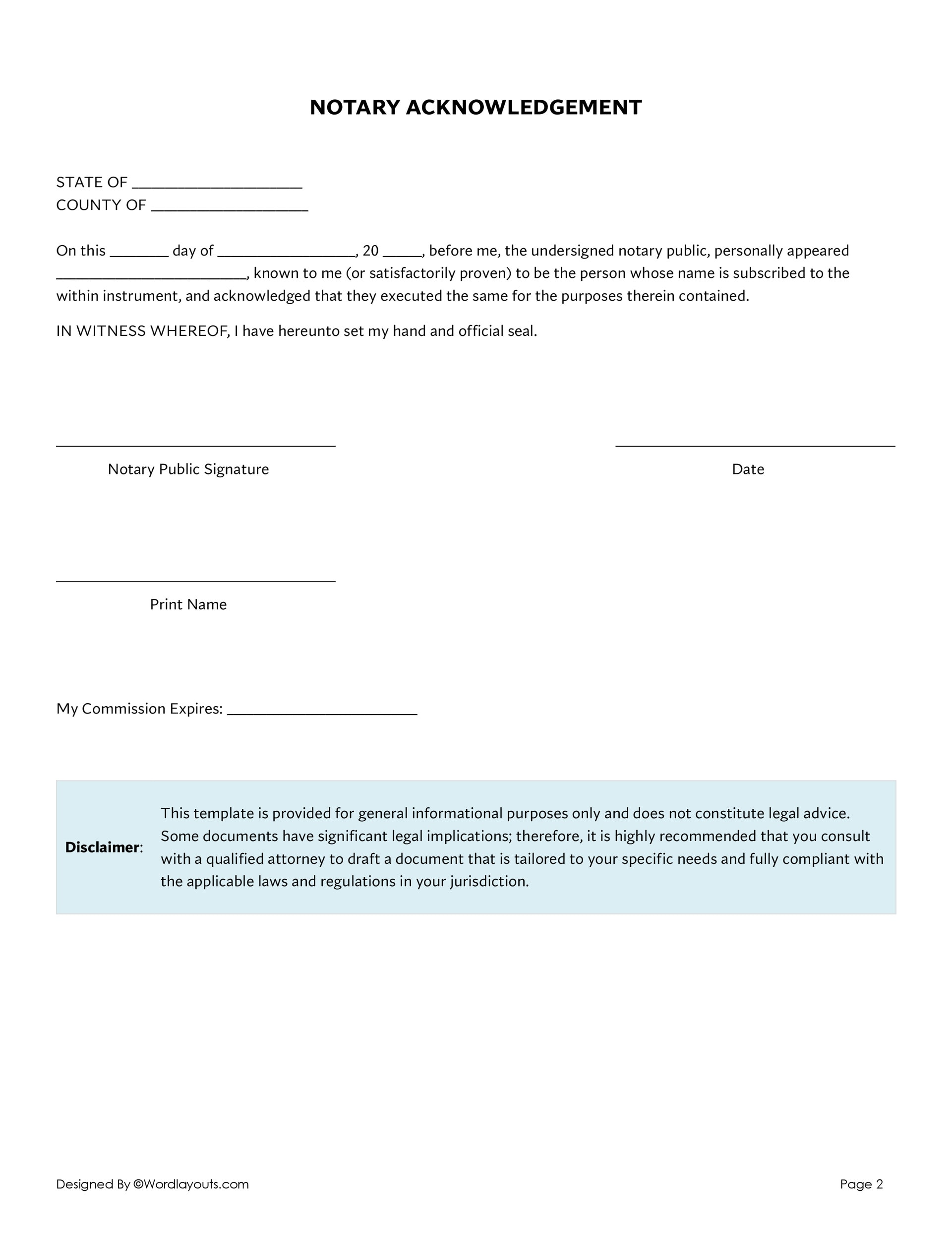 Free Gift Affidavit Template 02 - Fillable - Google Docs - Page 02