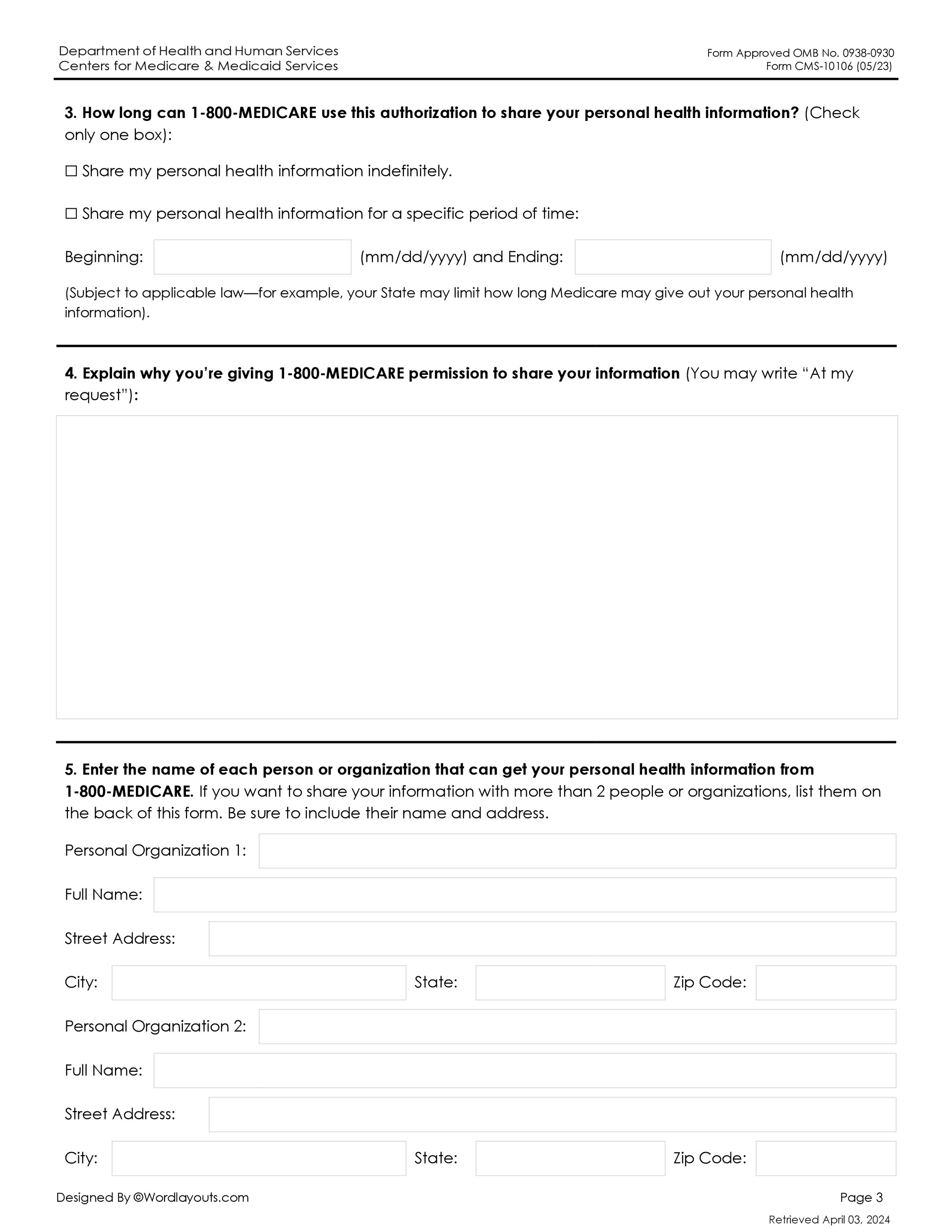 Free Medical Records Release (Authorization) Forms - WordLayouts free-medical-records-release-authorization-forms-wordlayouts