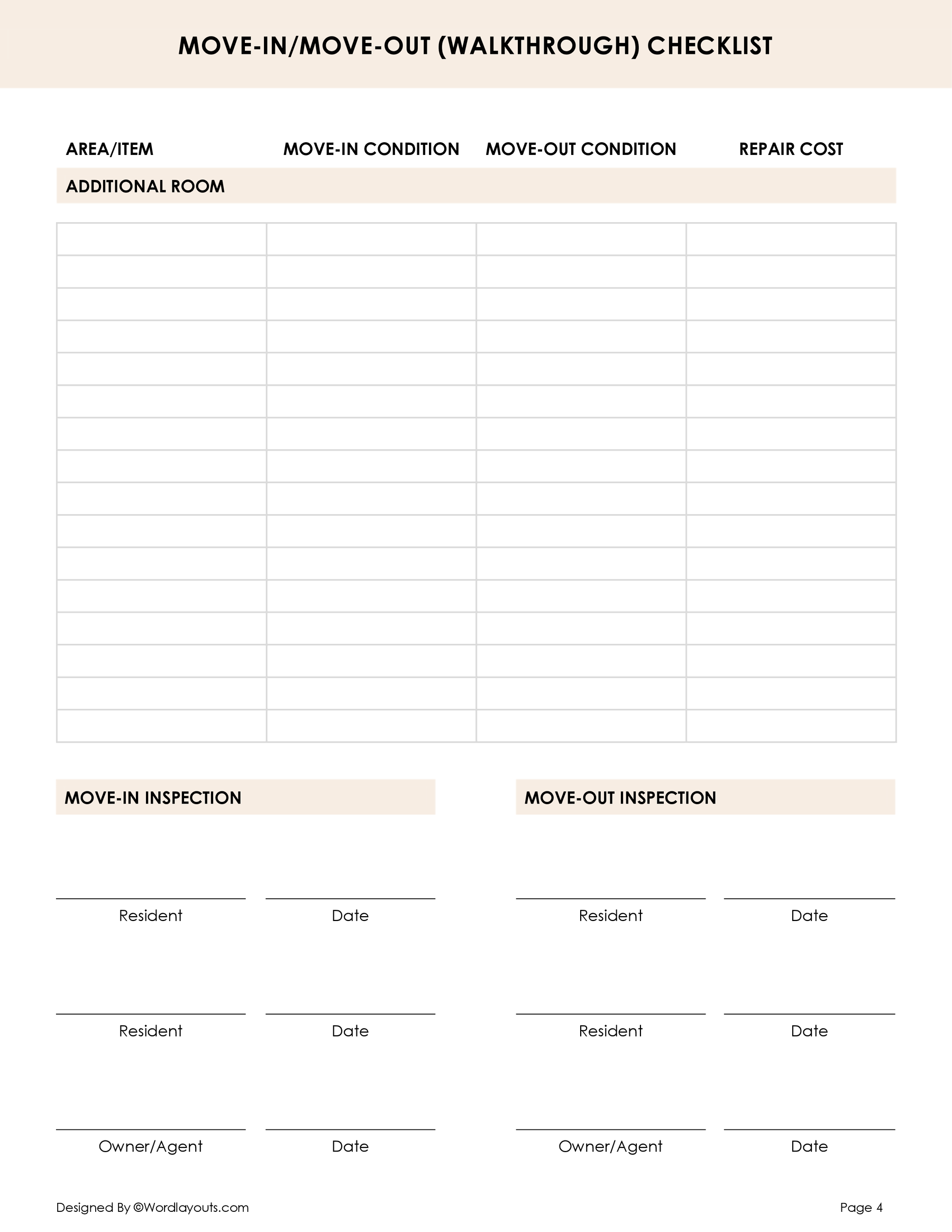 Free Move-in / Move-out Checklists - Landlord - Tenant - WordLayouts free-move-in-move-out-checklists-landlord-tenant-wordlayouts