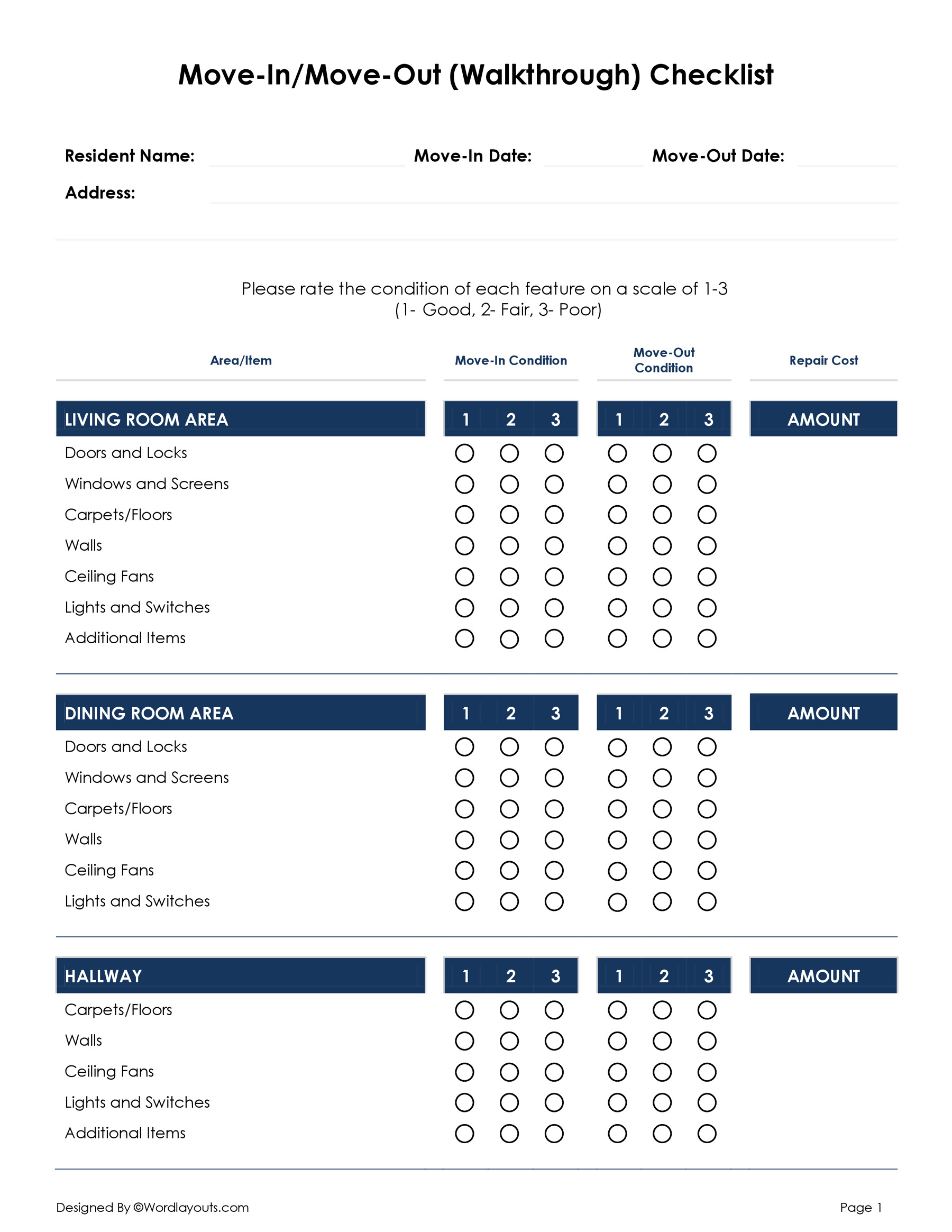 Free Move-in / Move-out Checklists - Landlord - Tenant - WordLayouts free-move-in-move-out-checklists-landlord-tenant-wordlayouts