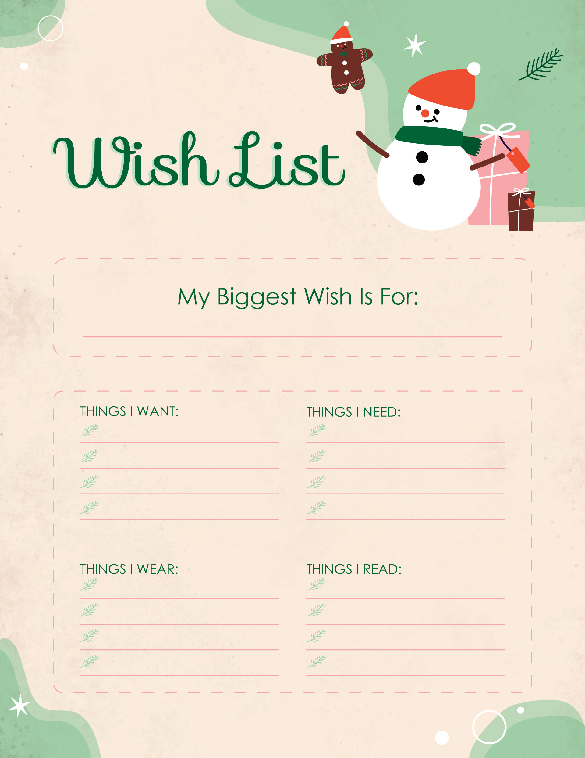Classic Christmas Wish List - WordLayouts classic-christmas-wish-list-wordlayouts