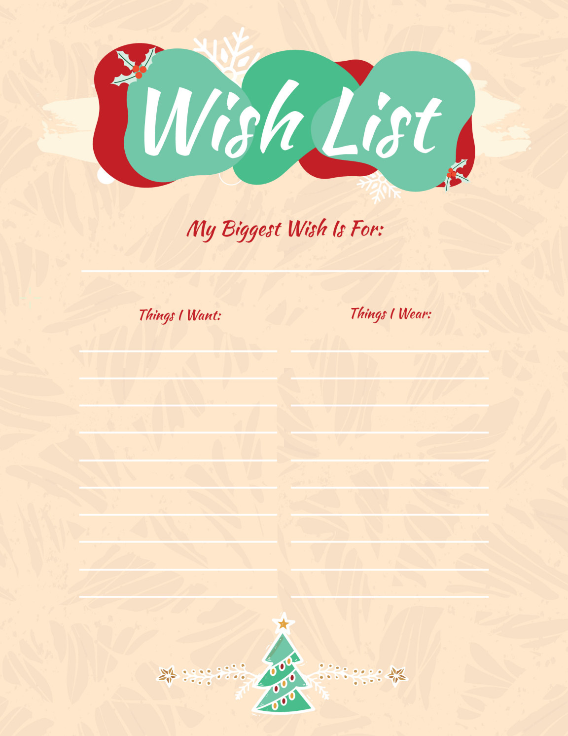 Minimalist Christmas Wish List Template WordLayouts minimalist-christmas-wish-list-template-wordlayouts