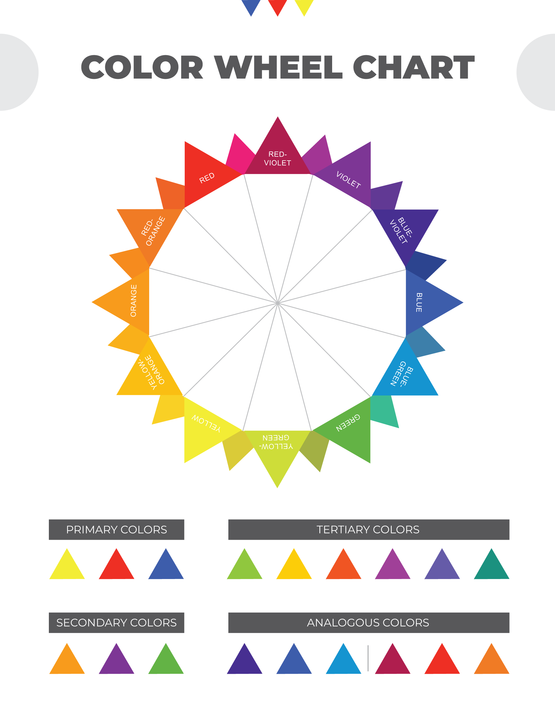 HSL Color Wheel Chart - PDF - WordLayouts