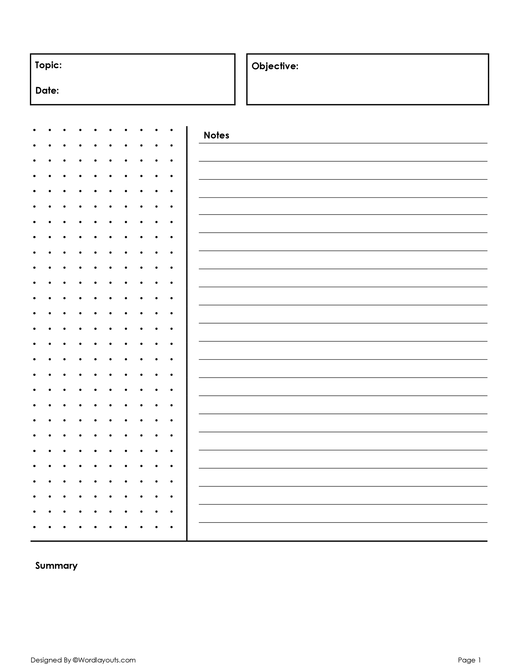 Free Cornell Notes Templates in GDocs, Word, and PDF - WordLayouts free-cornell-notes-templates-in-gdocs-word-and-pdf-wordlayouts
