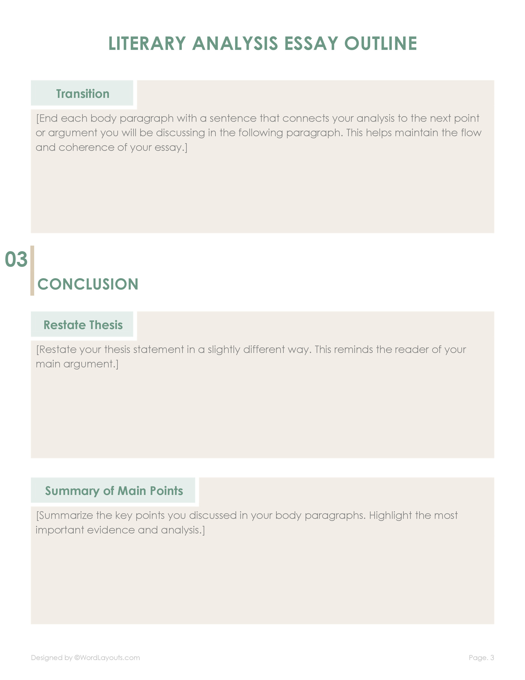 Literary Analysis Essay Outline Template WordLayouts literary-analysis-essay-outline-template-wordlayouts