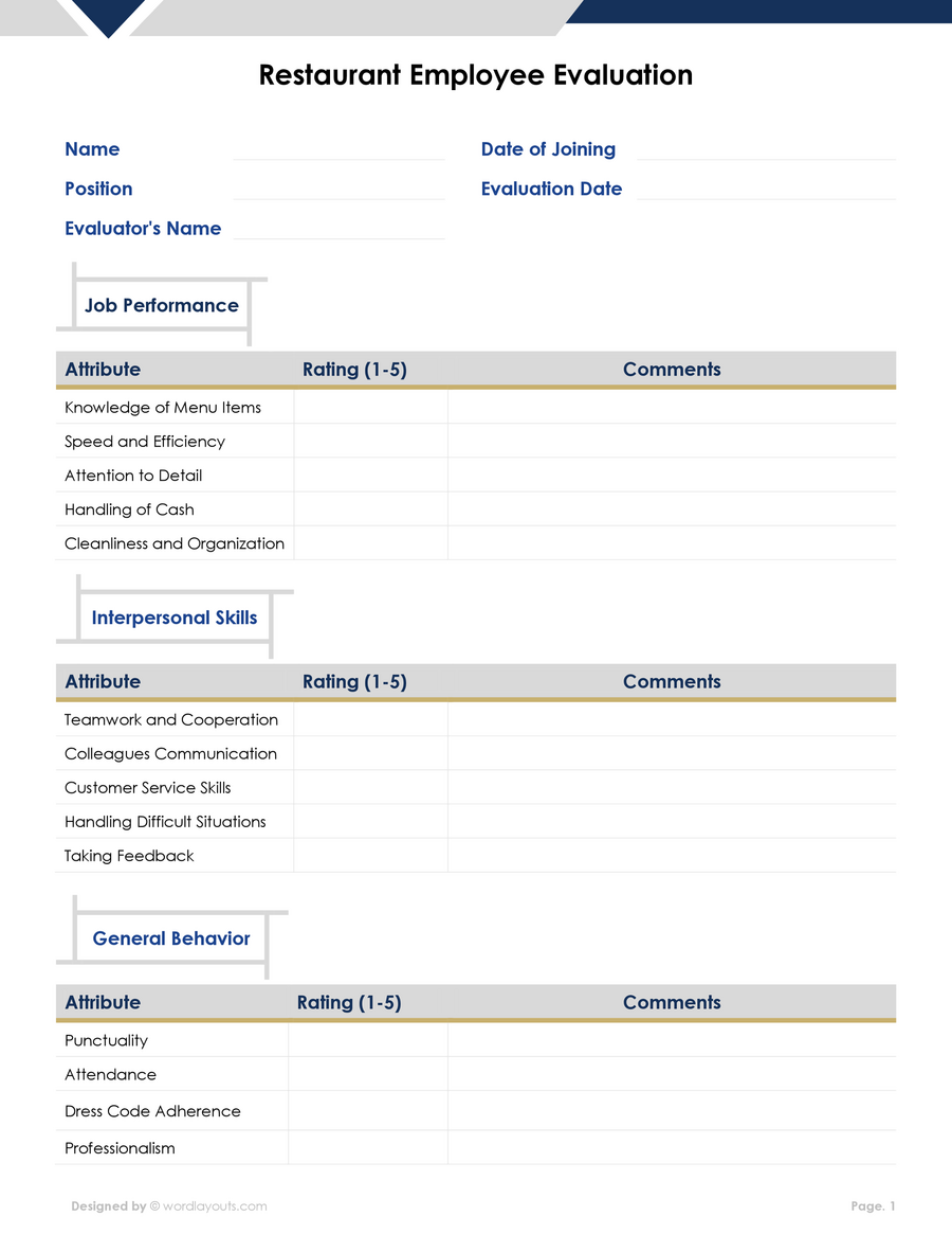 30 Day Employee Review Form Template WordLayouts 30-day-employee-review-form-template-wordlayouts