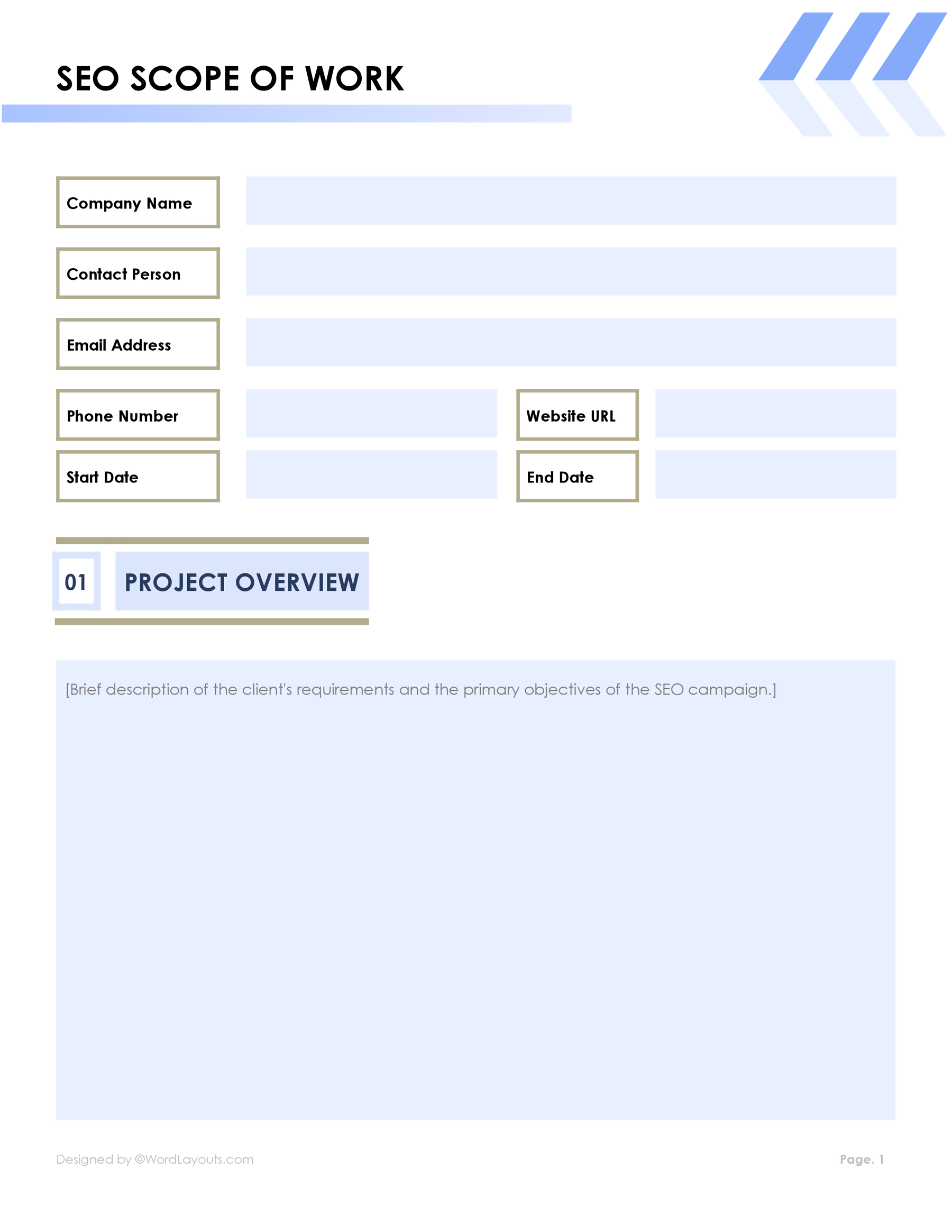 Consulting Scope of Work Template WordLayouts Consulting Scope of Work Template WordLayouts