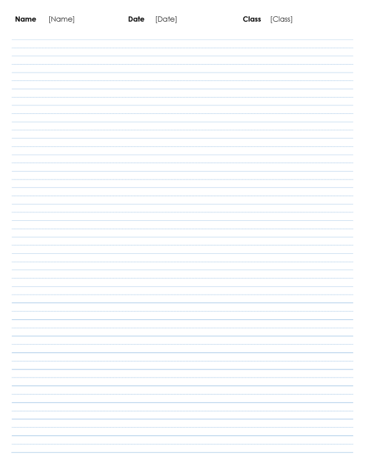 Printable Notepad Paper