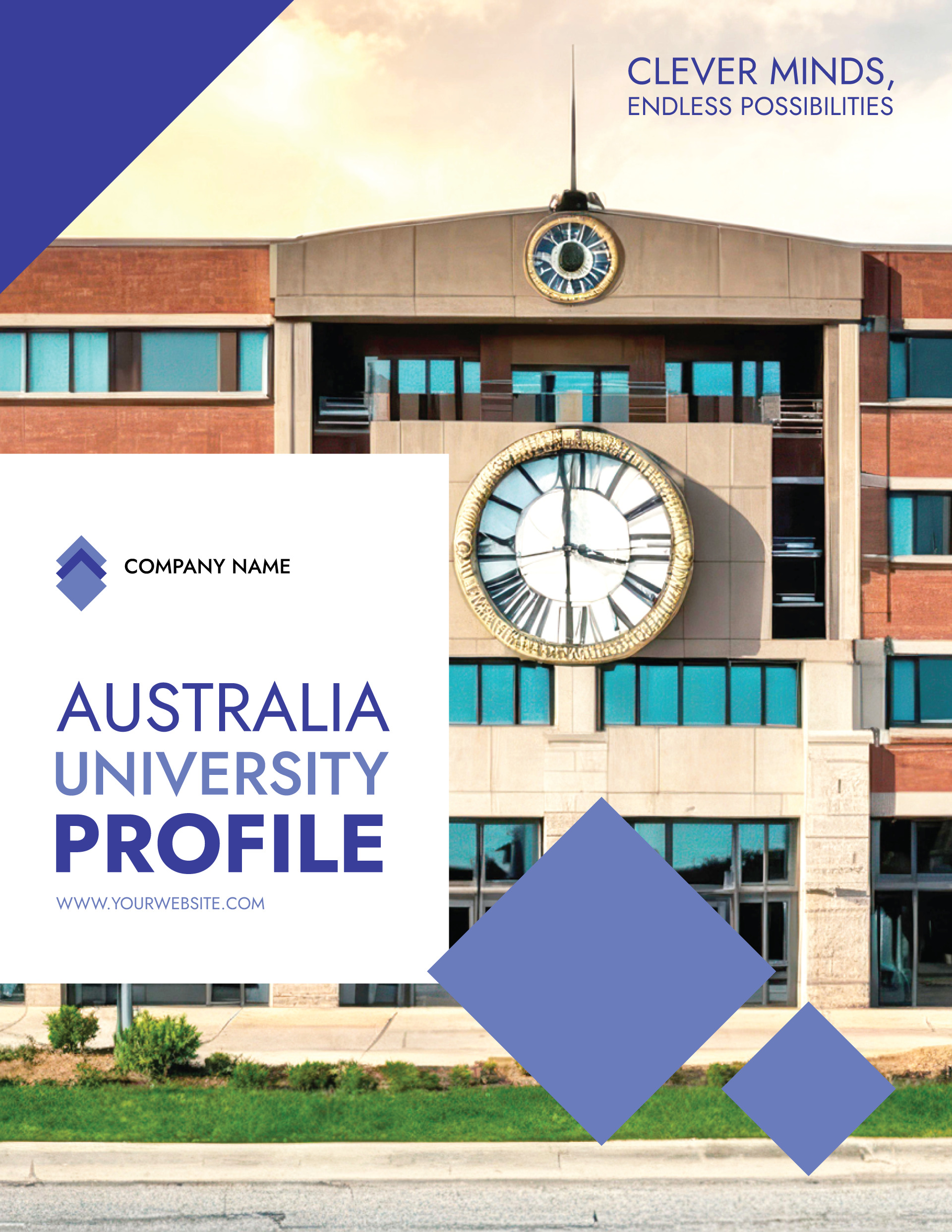 Comprehensive University Profile Template - WordLayouts