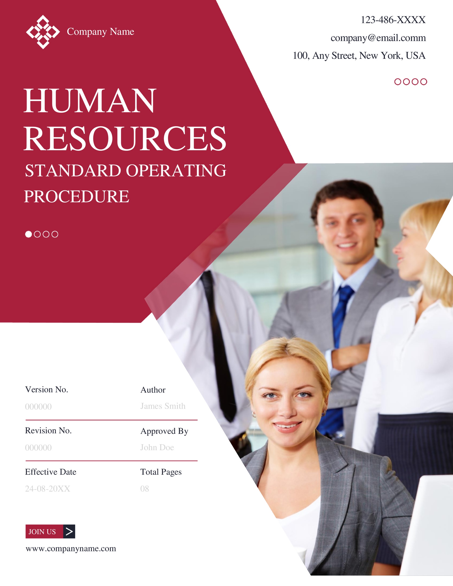 HR SOP Template - Word - Google Docs - Page01