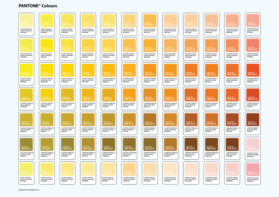 Color Chart With Codes