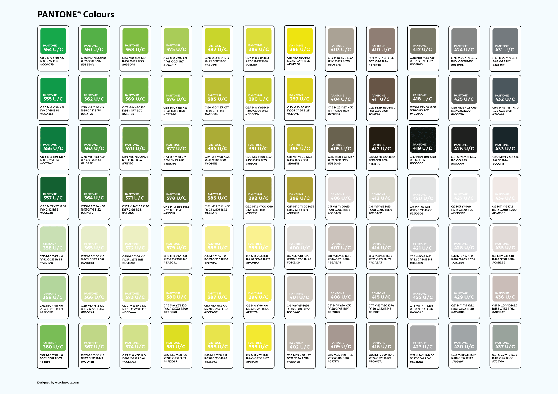 Pantone Color Chart With Names Pdf CorelDRAW Help | Choose Colors