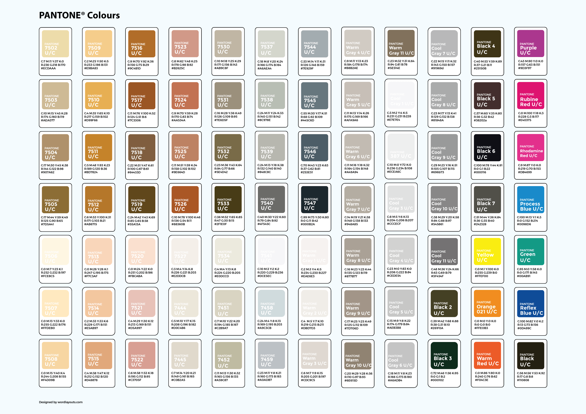 Carta Pantone Pantone Rgb Pantone Color Chart Cmyk Color Chart