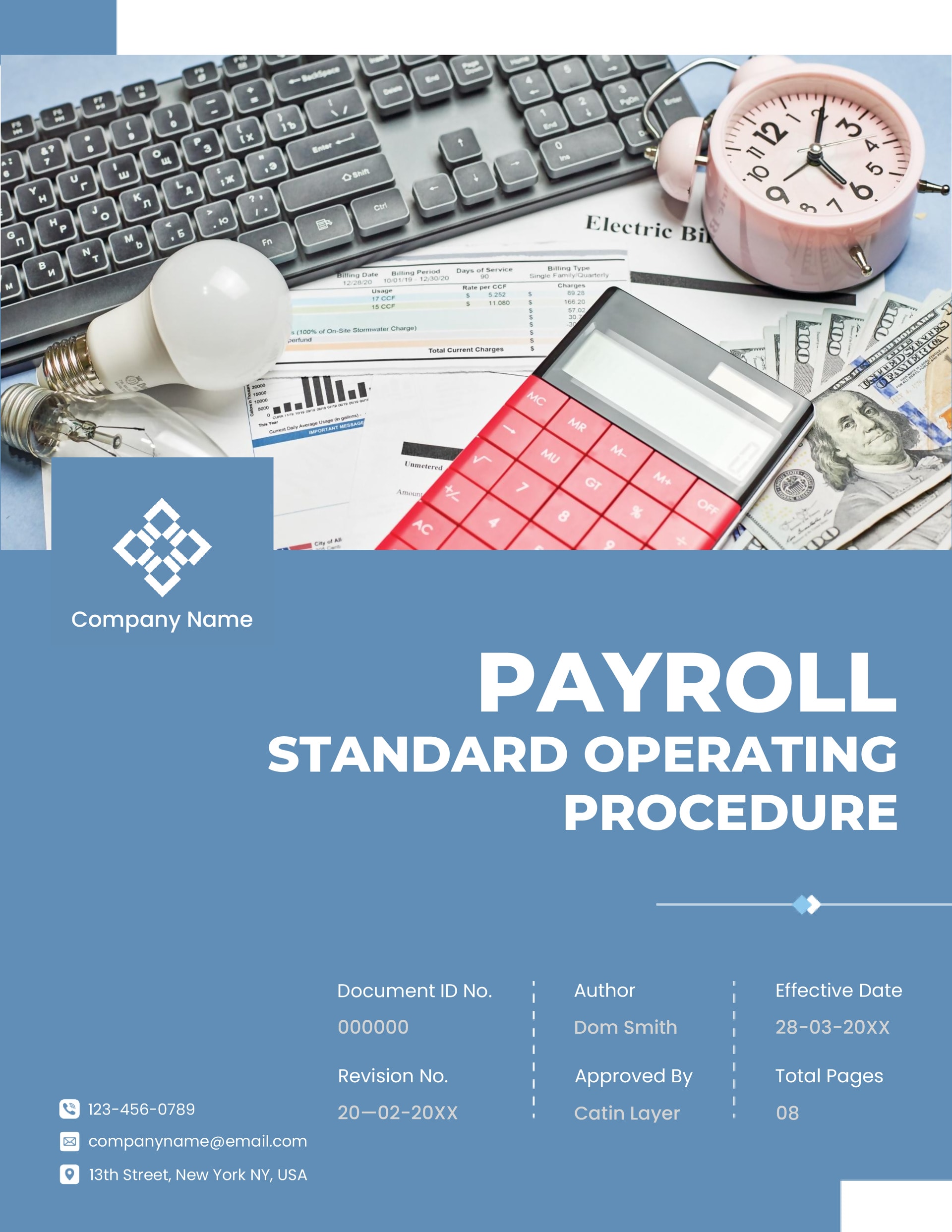 Free Payroll SOP Template - Word - Google Docs - Page01