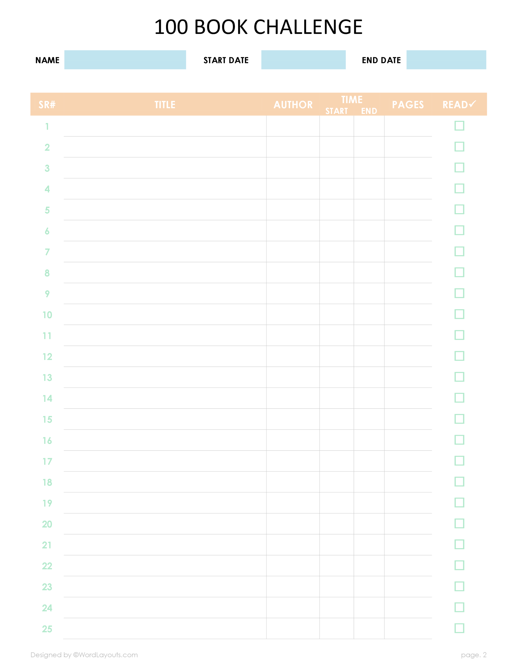 100 book challenge reading log 11 865db4pug.dotx 02 100 book challenge reading log template - wordlayouts