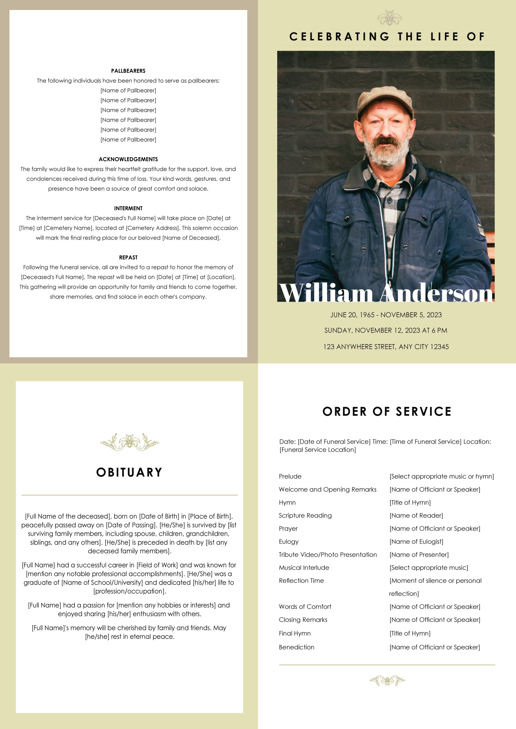 Free Bi-Fold Funeral Program Template - WordLayouts free-bi-fold-funeral-program-template-wordlayouts