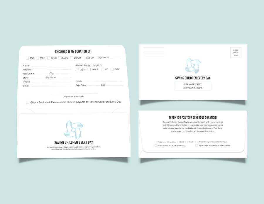 Free Remittance and Donation Envelope Template WordLayouts Free Remittance and Donation Envelope Template WordLayouts