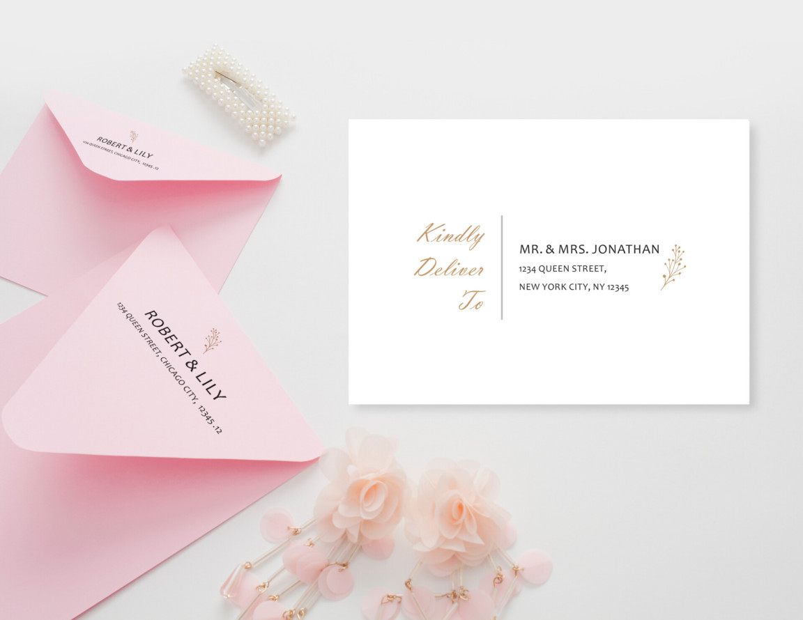 Free Envelope Address Templates - Edit Online - WordLayouts