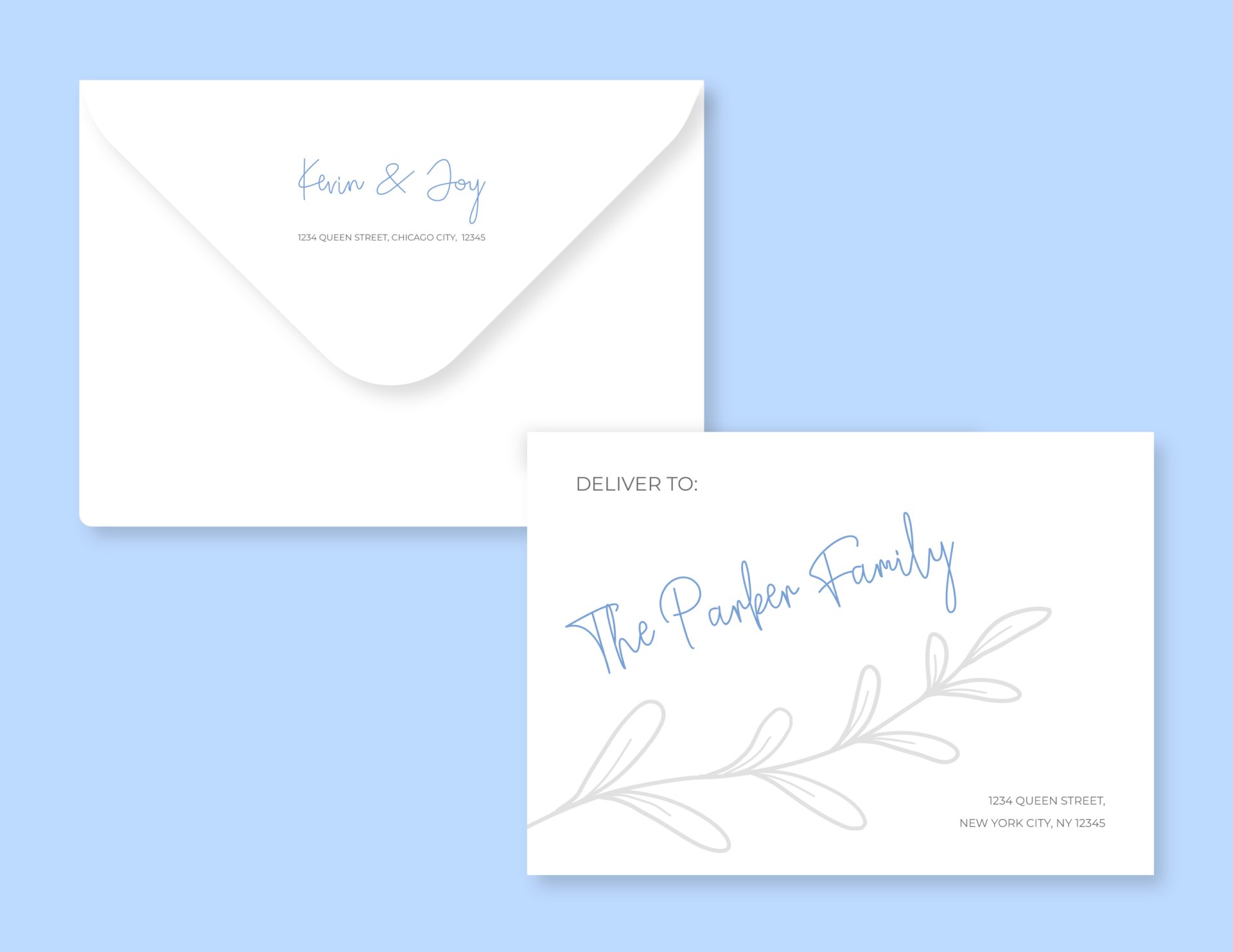 Free Envelope Address Templates - Edit Online - WordLayouts