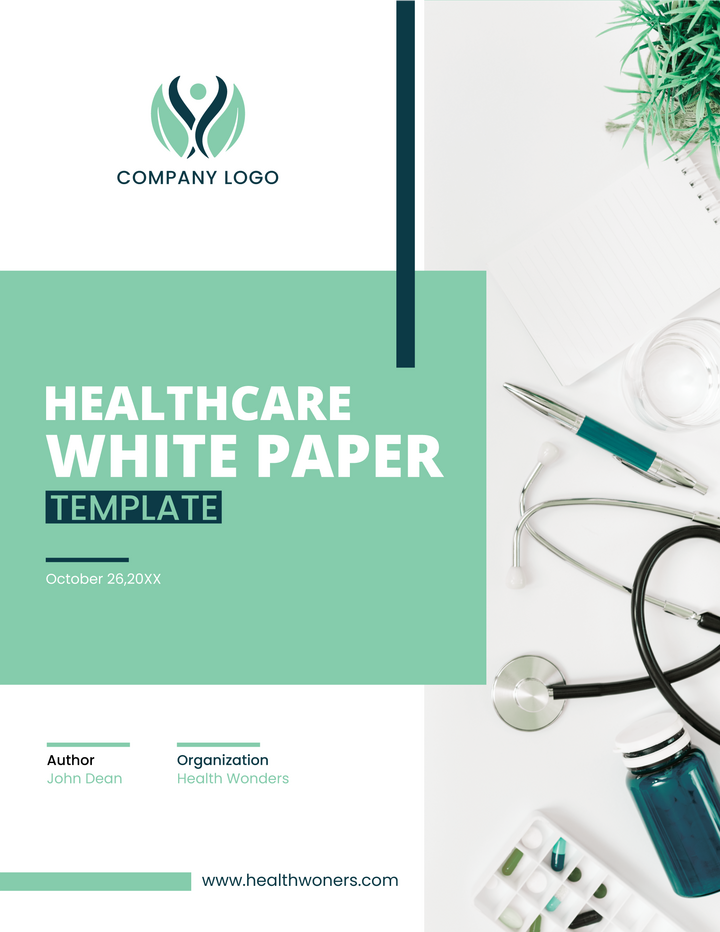 Army White Paper Template - WordLayouts