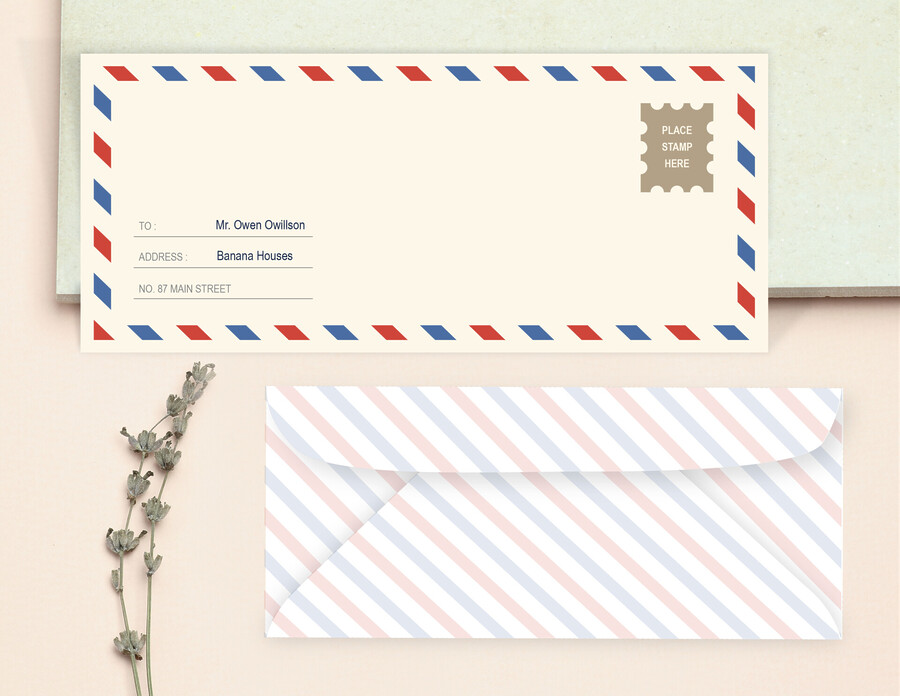Free Envelope Templates of Every Size (Adobe, Word, GSlides)