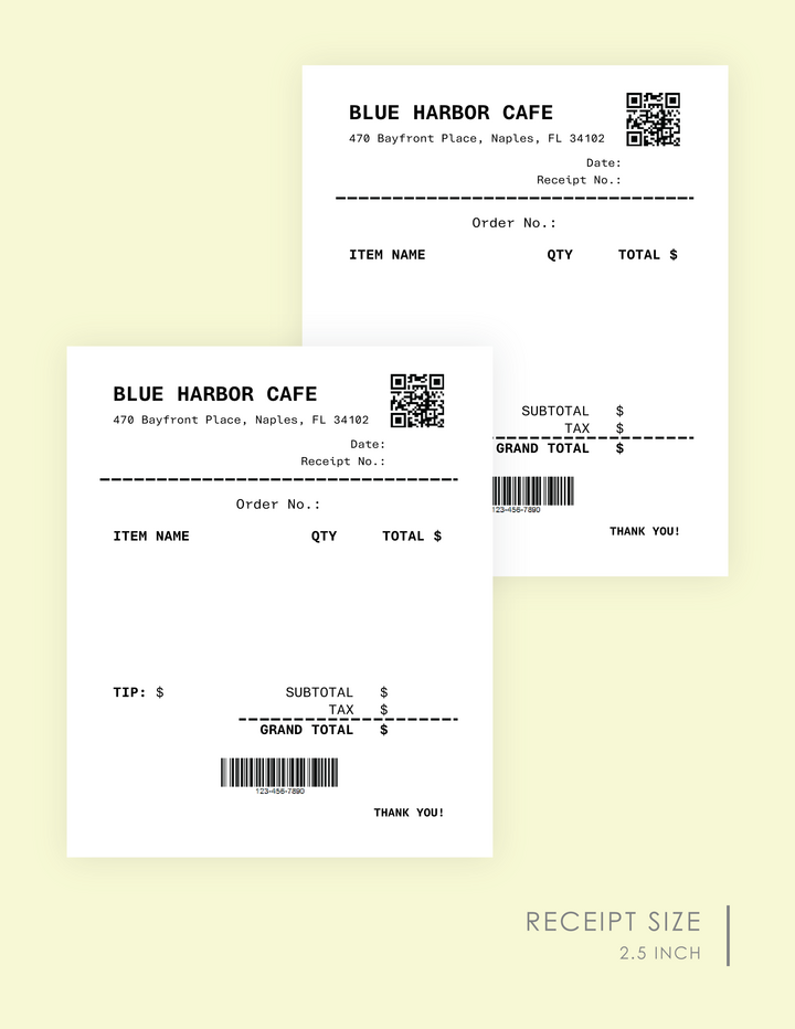 Free Restaurant Receipt Templates (Word, GDocs, PDF)