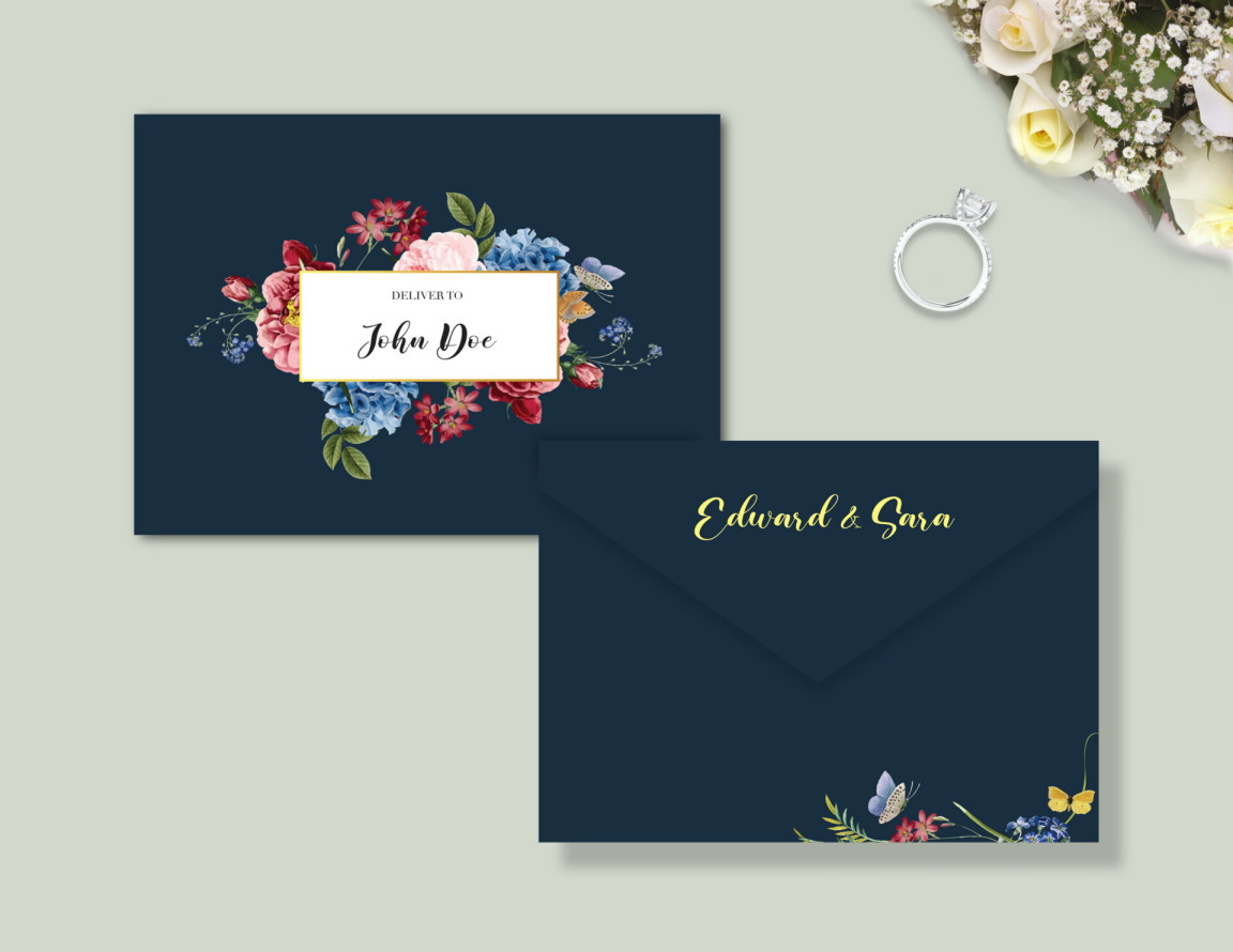 Envelop Label Template - WordLayouts