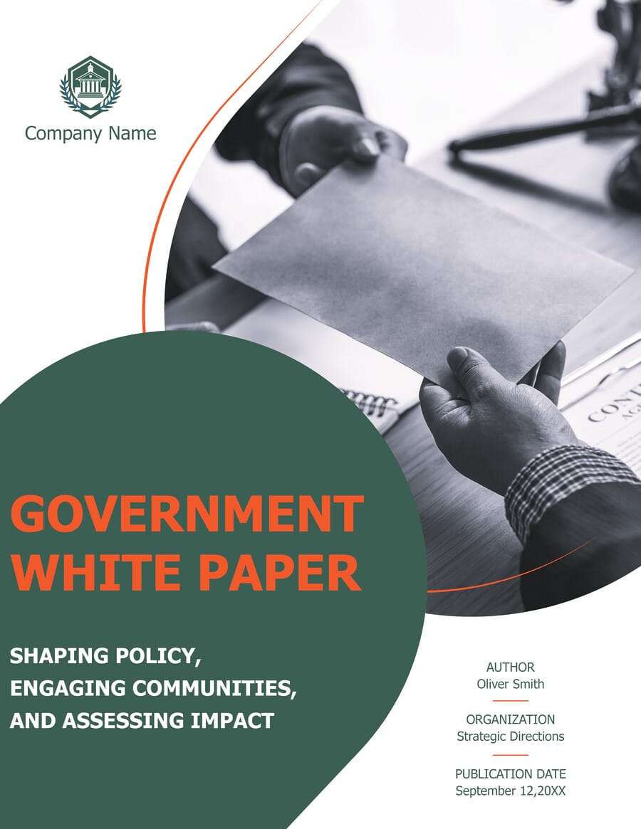 Army White Paper Template - WordLayouts