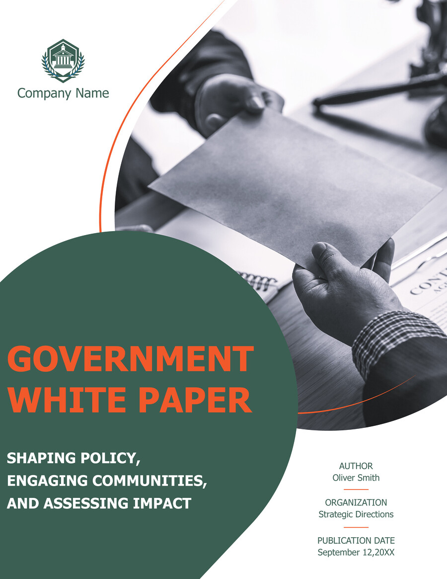 Army White Paper Template - WordLayouts