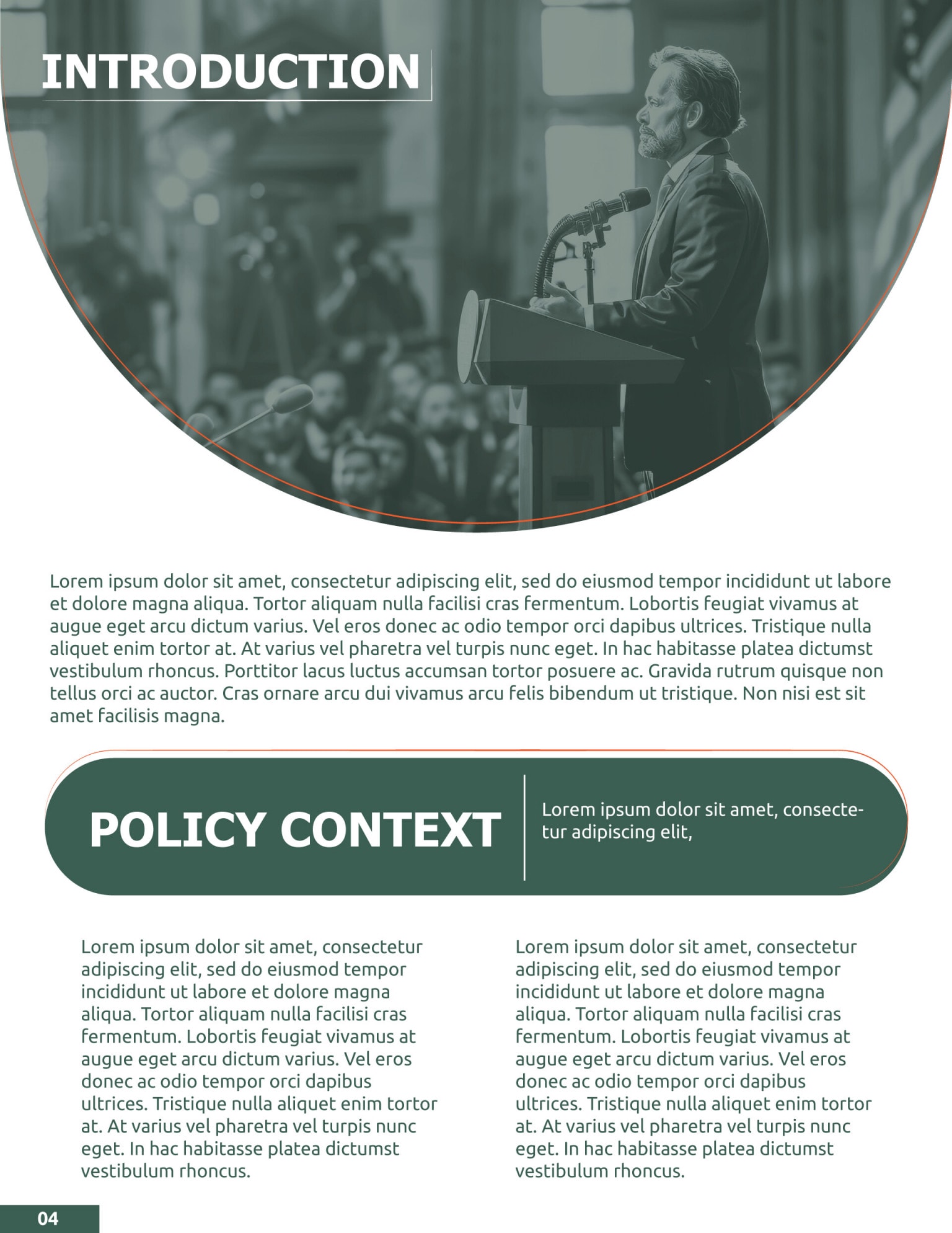 Government Themed White Paper Template - WordLayouts