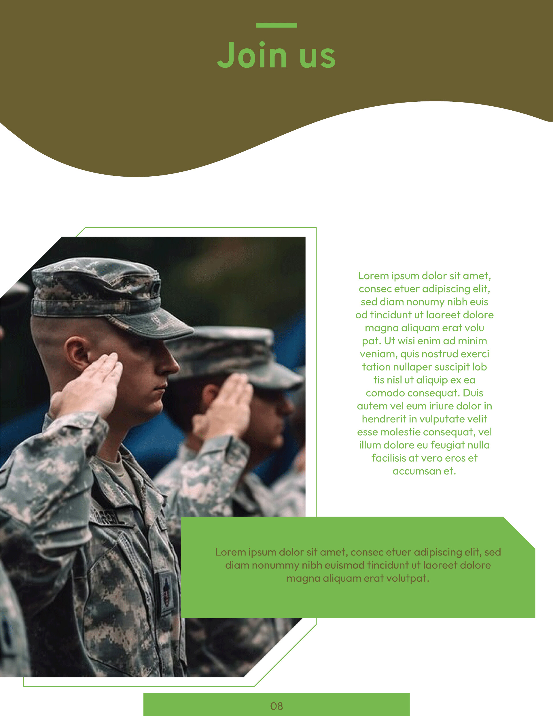Army White Paper Template WordLayouts Army White Paper Template WordLayouts