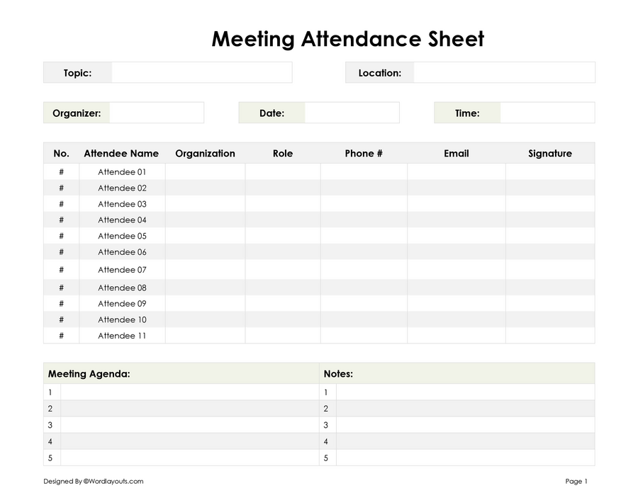 Free Meeting Attendance Template For Excel Word free-meeting-attendance-template-for-excel-word