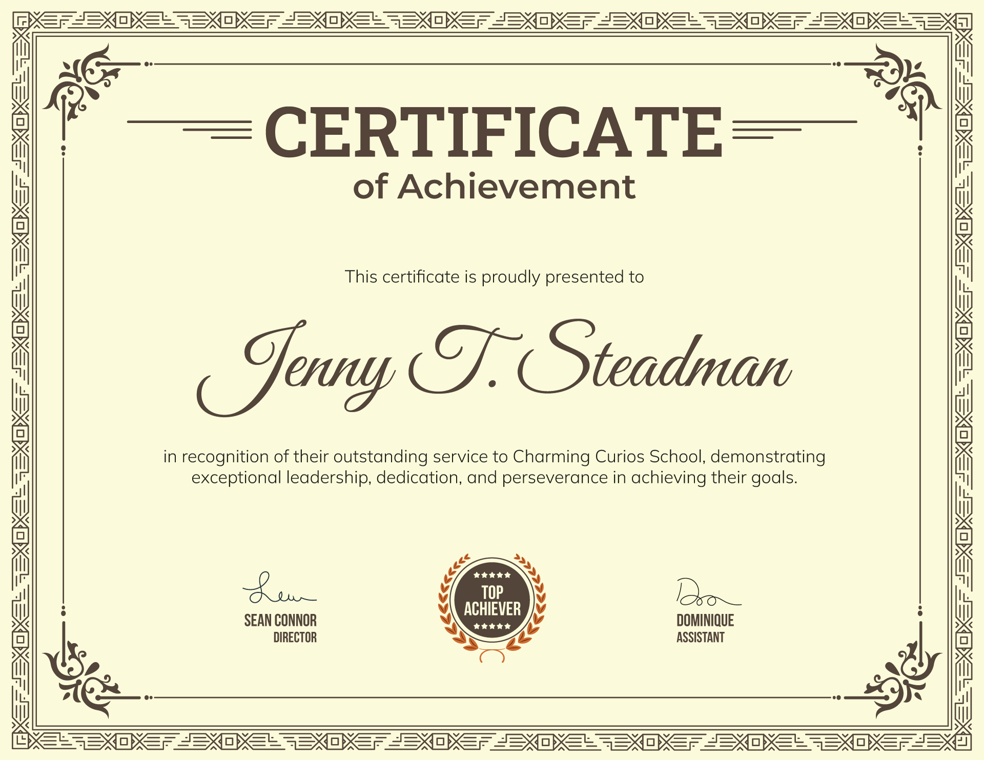 Leadership Accomplishment Certificate Template (Landscape) WordLayouts Leadership Accomplishment Certificate Template (Landscape) WordLayouts