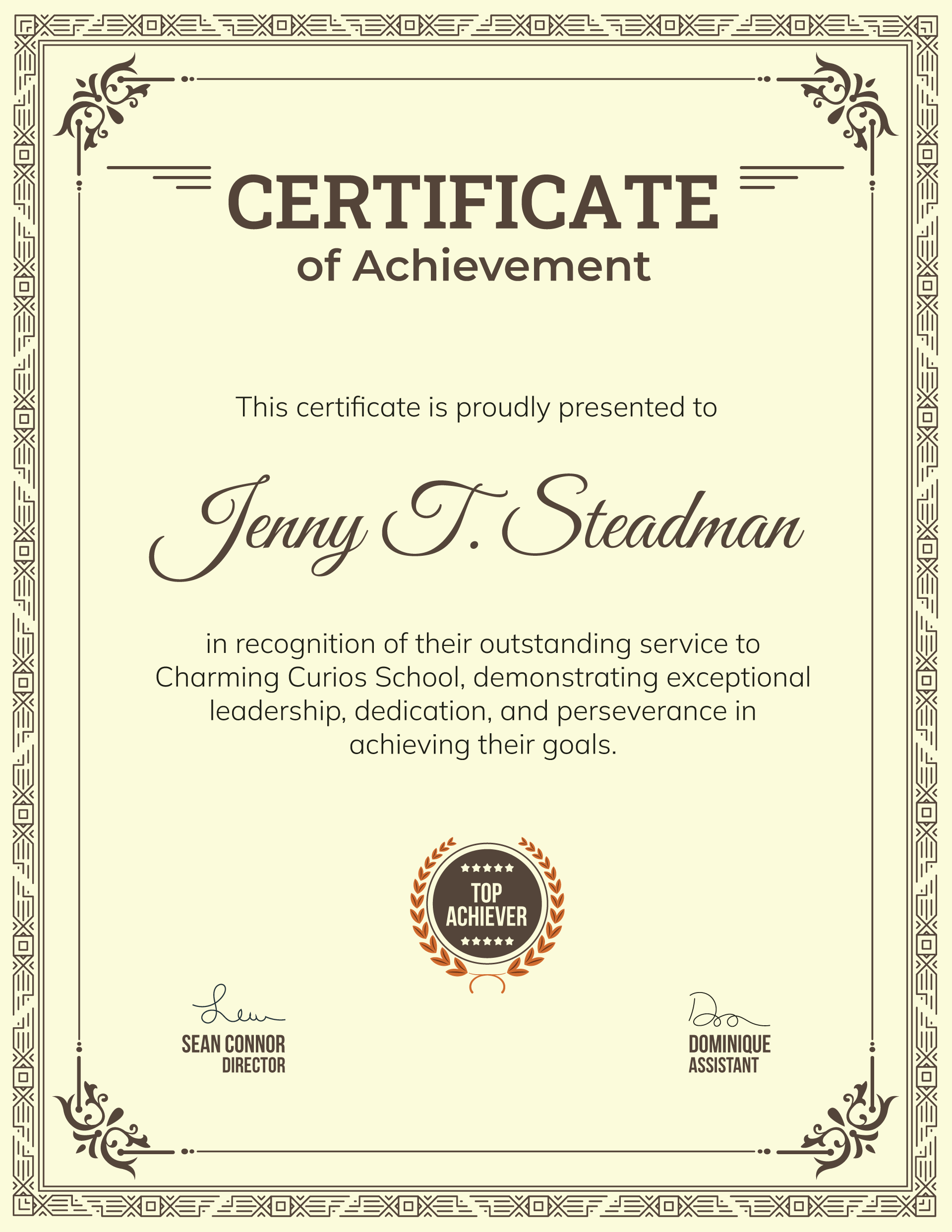 Brick and Bloom Accomplishment Certificate Template (Portrait Brick and Bloom Accomplishment Certificate Template (Portrait