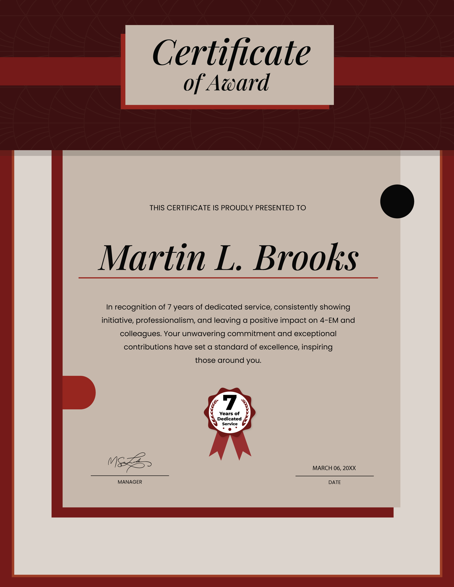 Brick and Bloom Accomplishment Certificate Template (Portrait Brick and Bloom Accomplishment Certificate Template (Portrait