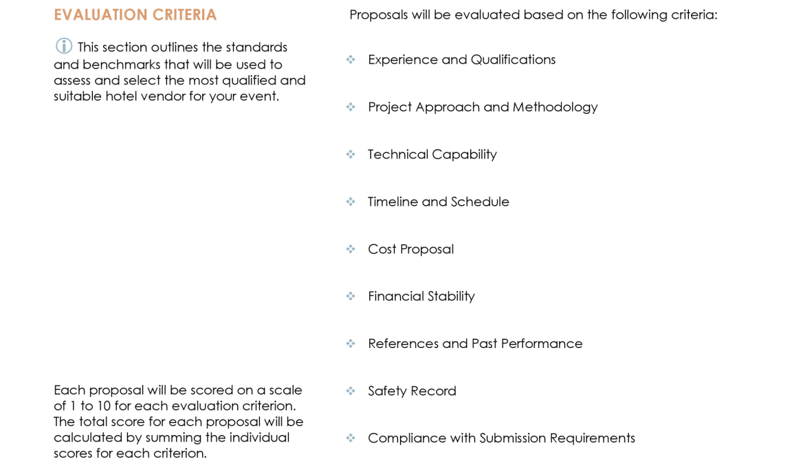 Hotel RFP (Request for Proposal) Template WordLayouts Hotel RFP (Request for Proposal) Template WordLayouts