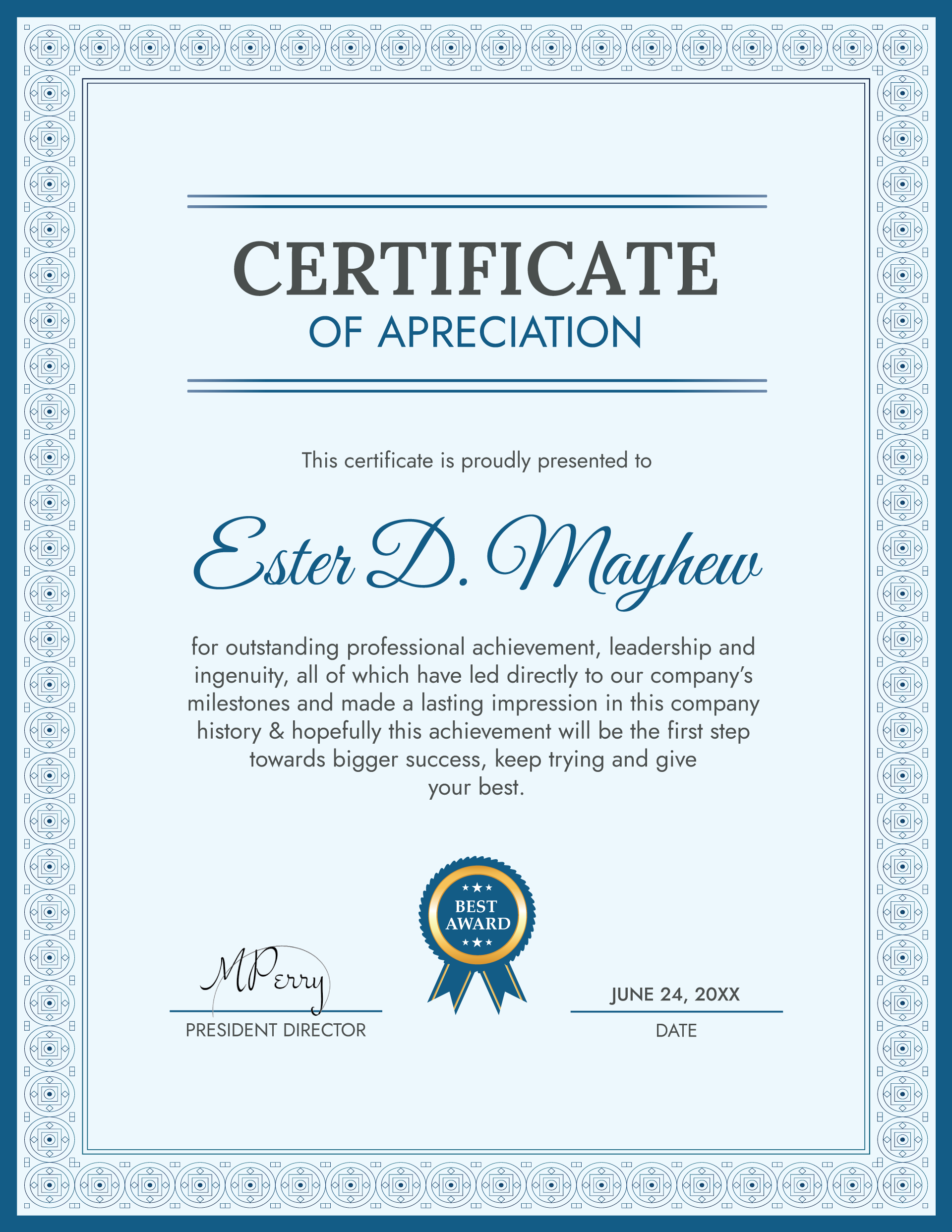 Free Appreciation Certificate Templates to Edit & Print free-appreciation-certificate-templates-to-edit-print