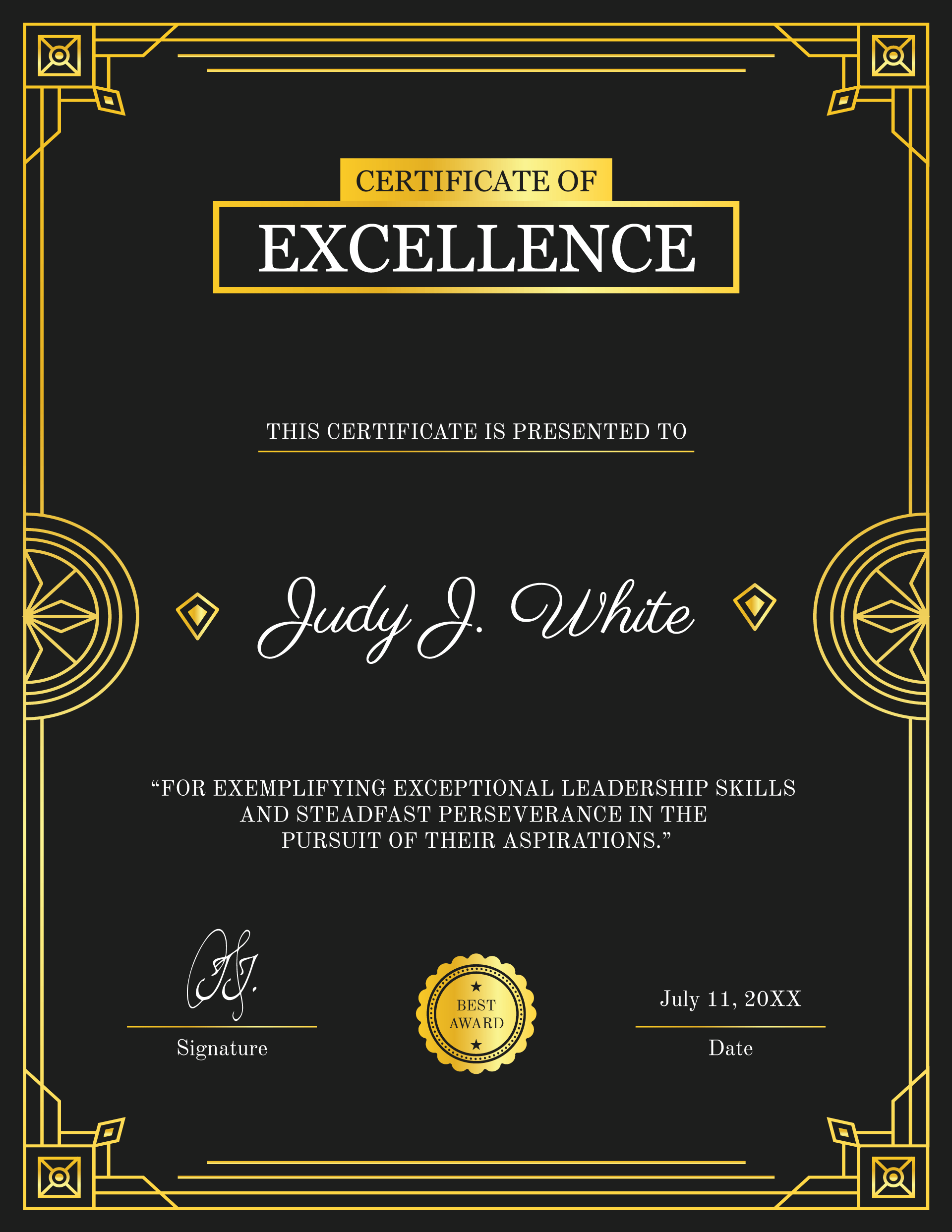 Excellence in Leadership Award Certificate Template (Portrait) - WordLayouts excellence-in-leadership-award-certificate-template-portrait-wordlayouts