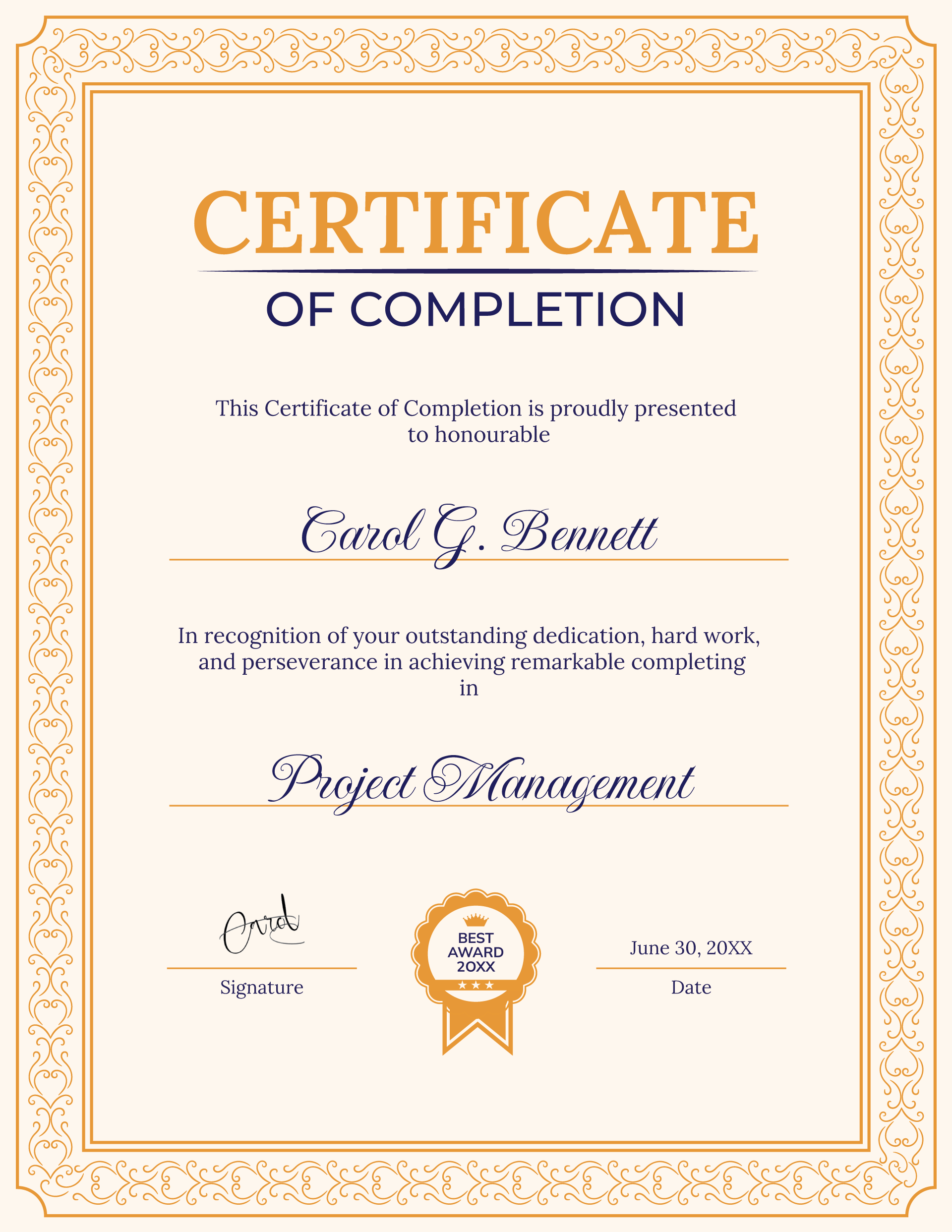 free-certificate-of-completion-templates-to-edit-print for Free Printable Blank Certificate Of Completion Free Certificate of Completion Templates to Edit & Print for Free Printable Blank Certificate Of Completion